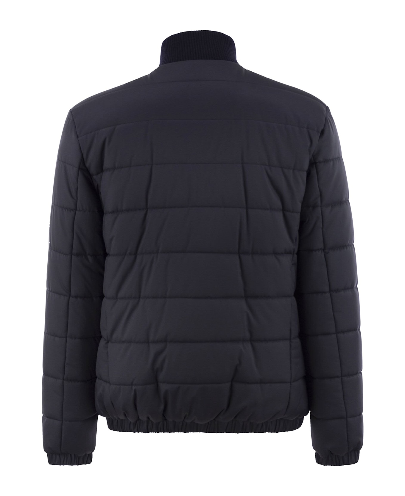 Kiton Technical Fabric Bomber Jacket - Navy