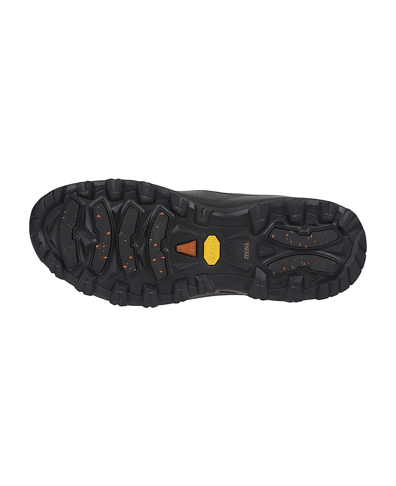 Zegna Triple Stitch Monte Low Top Sneakers - Ner Nero