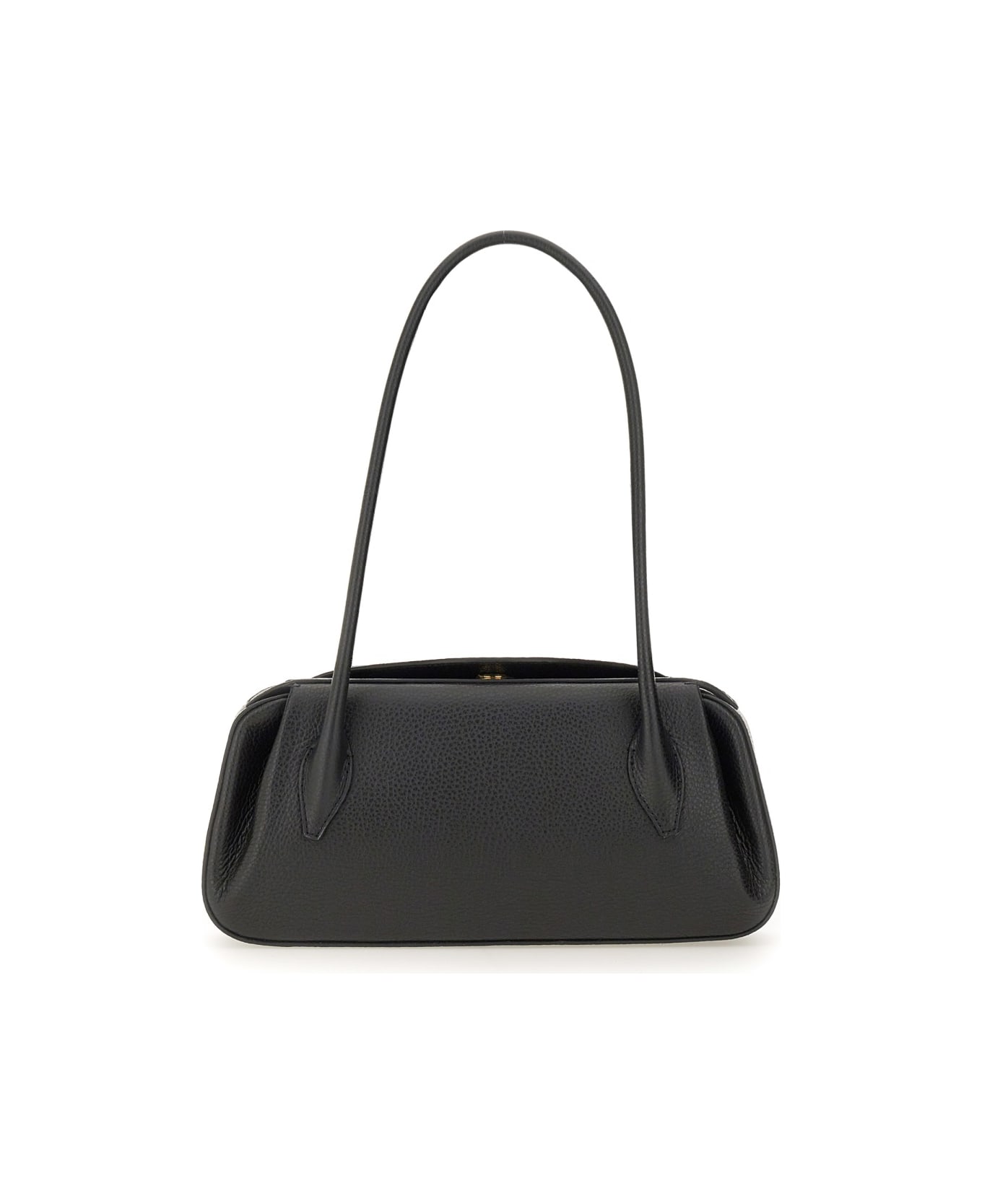 YUZEFI "oyster" Shoulder Bag - BLACK