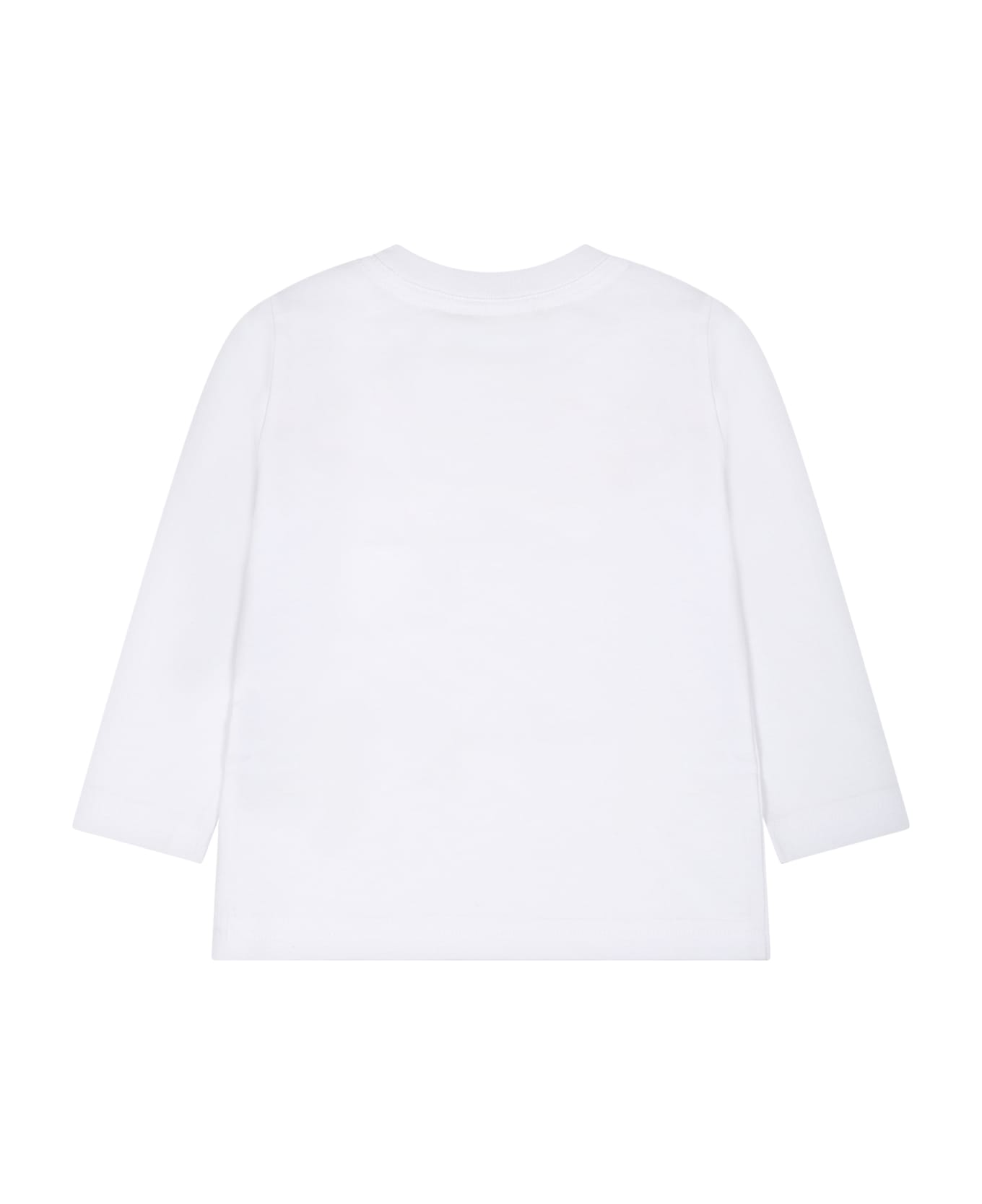 Dsquared2 White T-shirti For Baby Boy With Logo - White