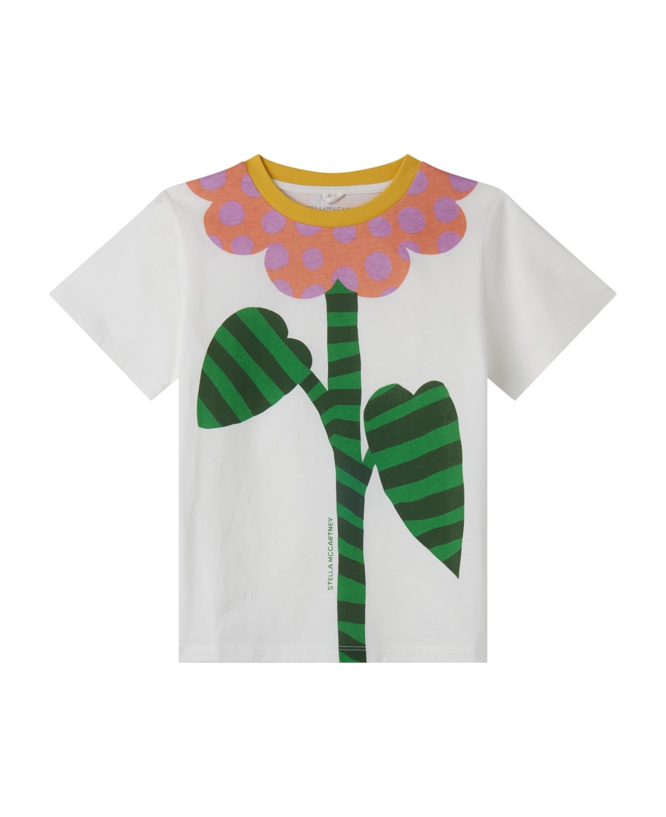 Stella McCartney Kids Floral T-shirt - Cream