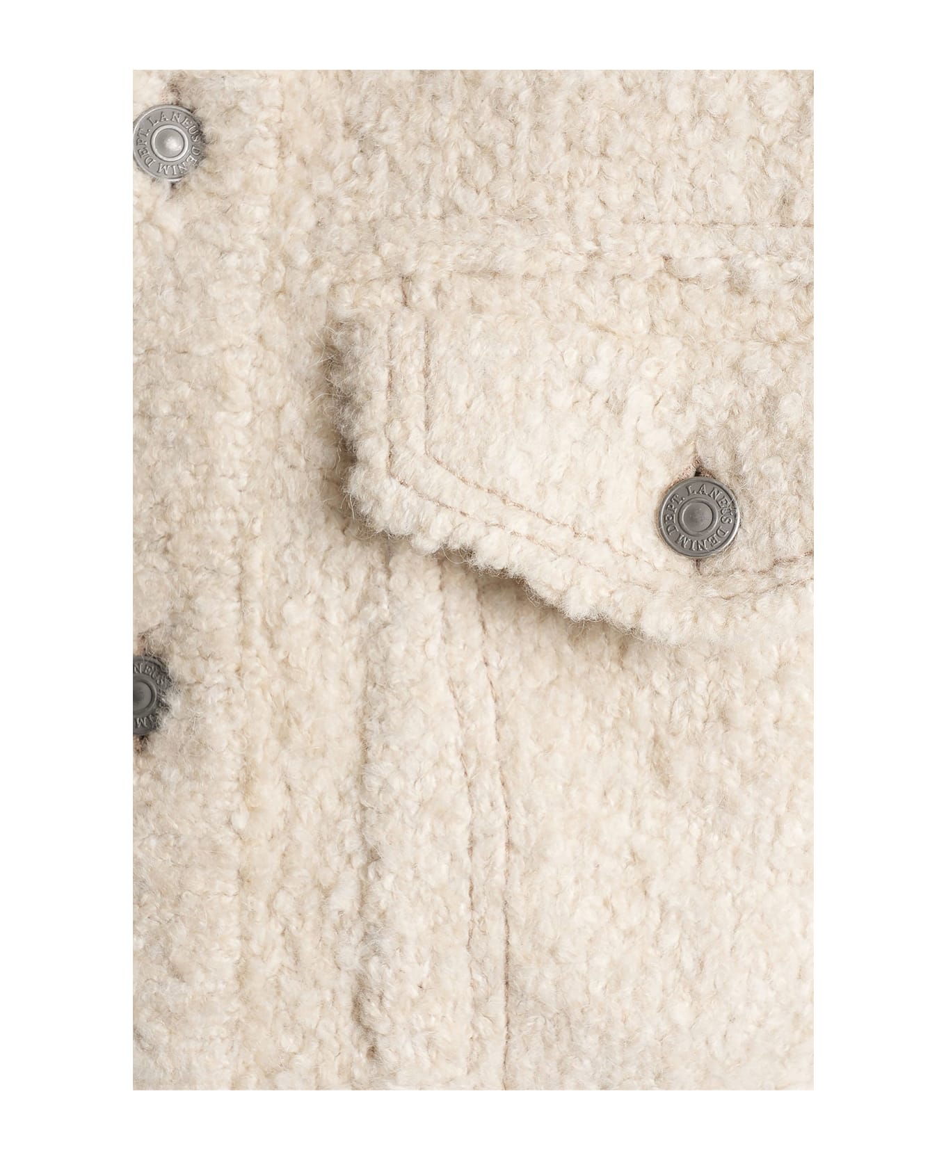 Laneus Casual Jacket In Beige Acrylic - beige