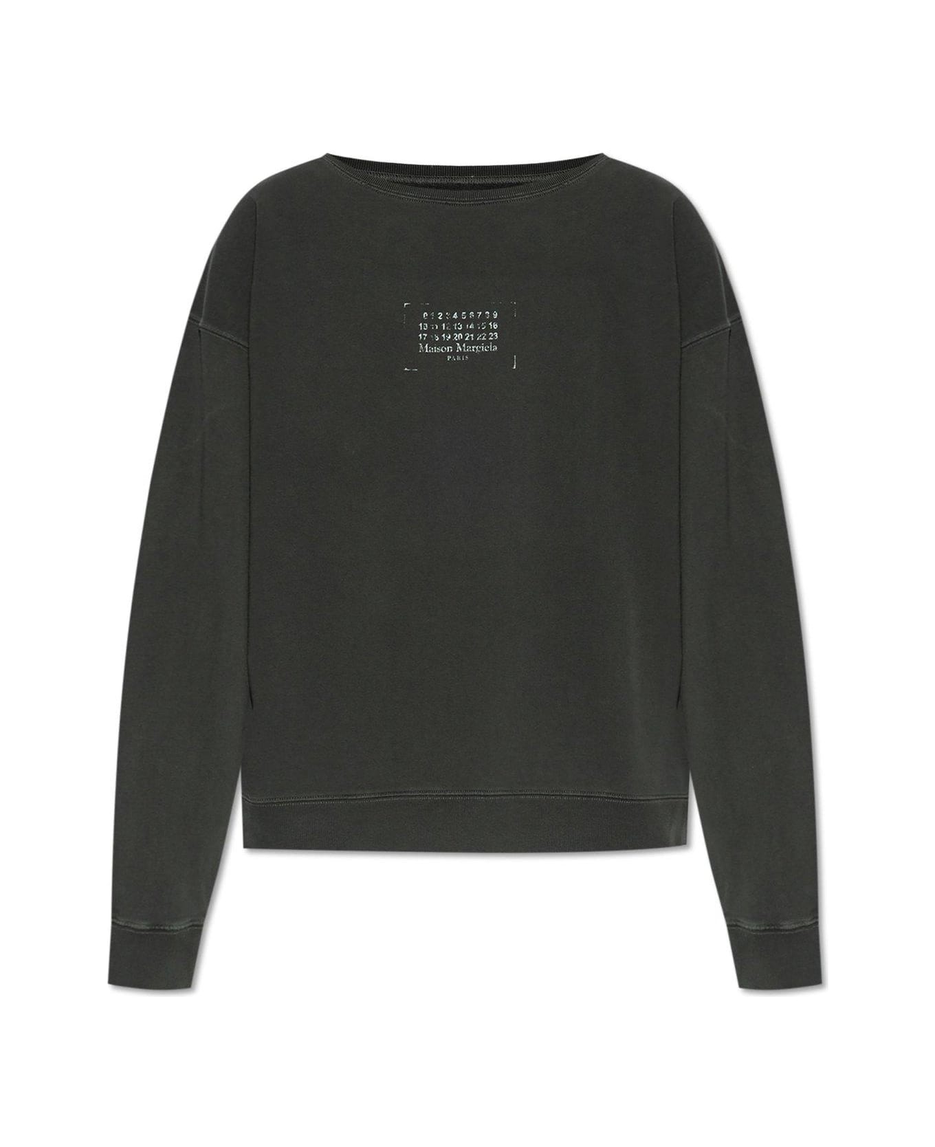 Maison Margiela Stamp Logo Sweatshirt - WASHEDBLACK