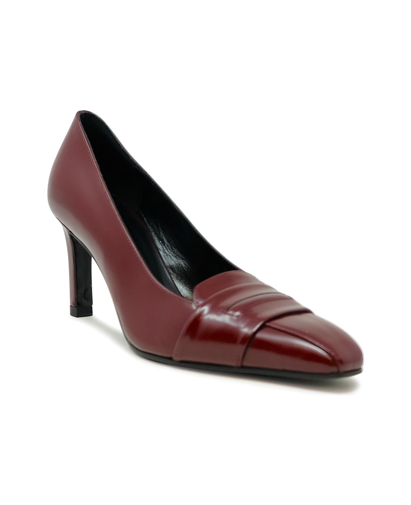 Lella Baldi Lt2473sb Laredo Bordeaux Leather Pumps - BLUE