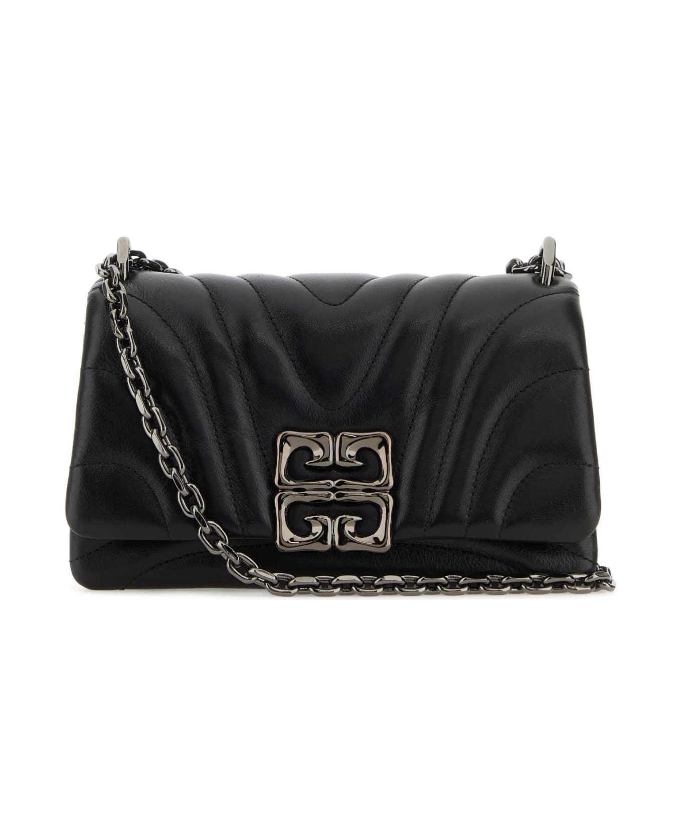 Givenchy Black Leather Small 4g Soft Shoulder Bag - Black