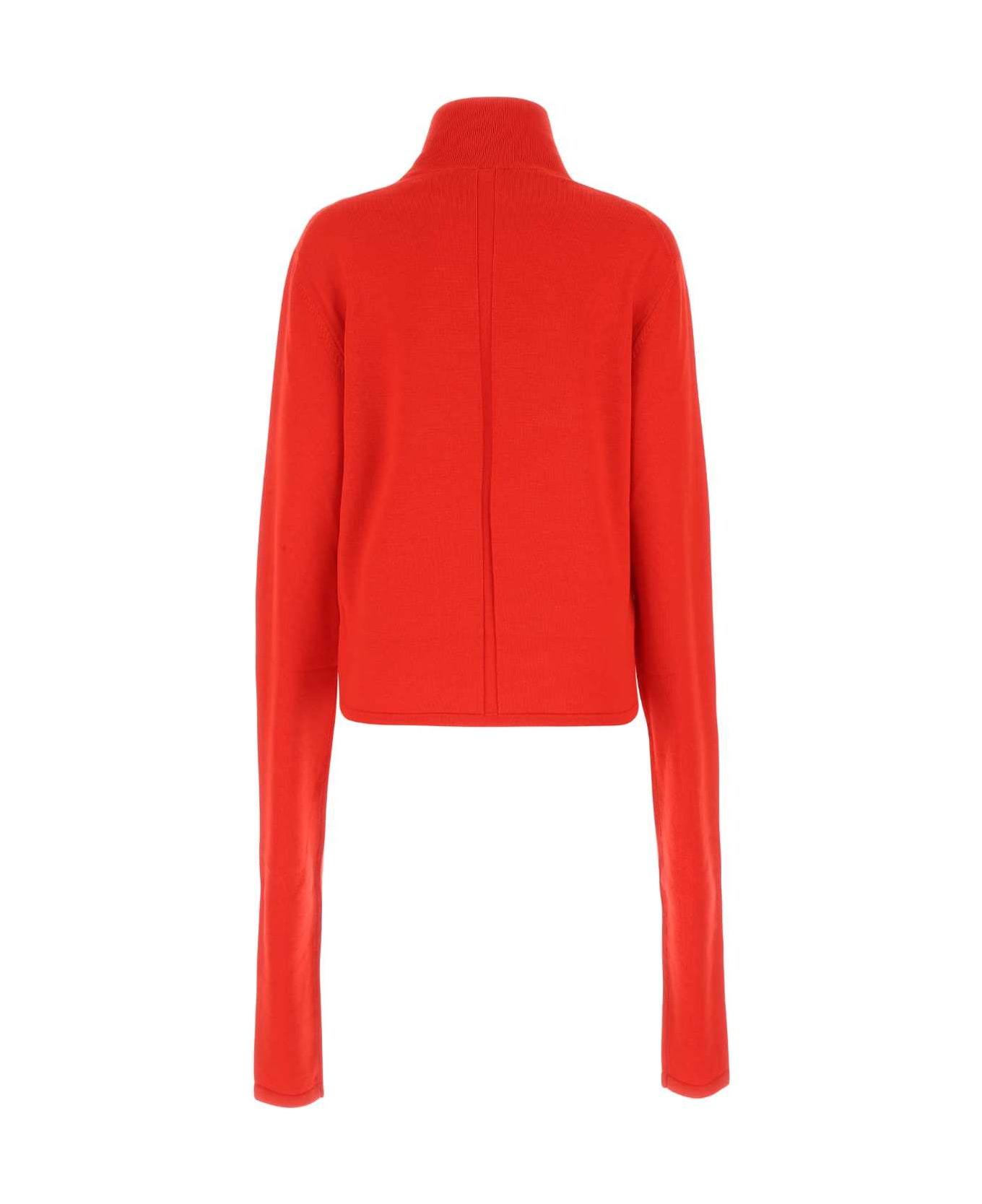The Row Red Wool Carlus Sweater - CRR