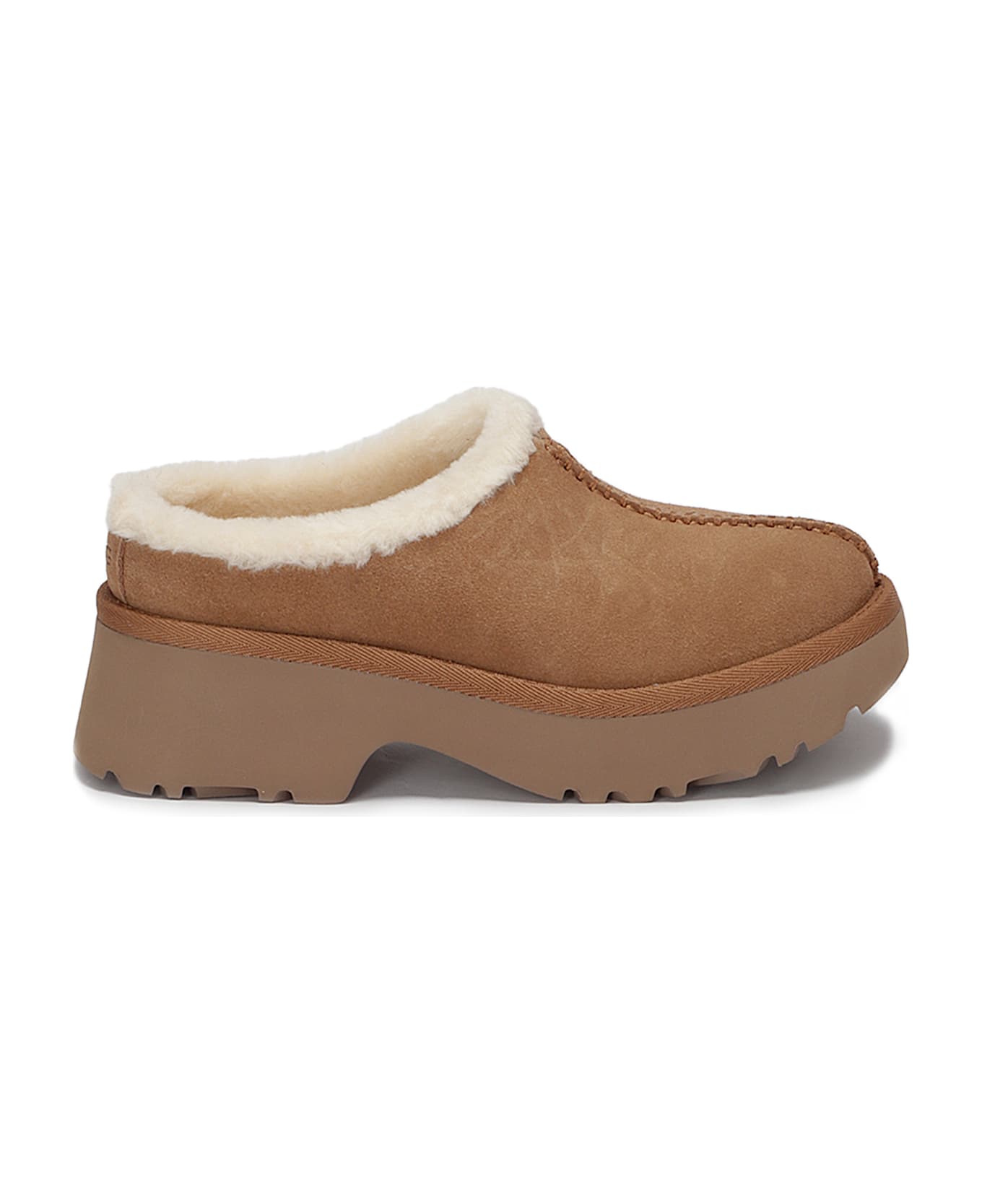 UGG W New Heights Cozy Clog - CHESTNUT