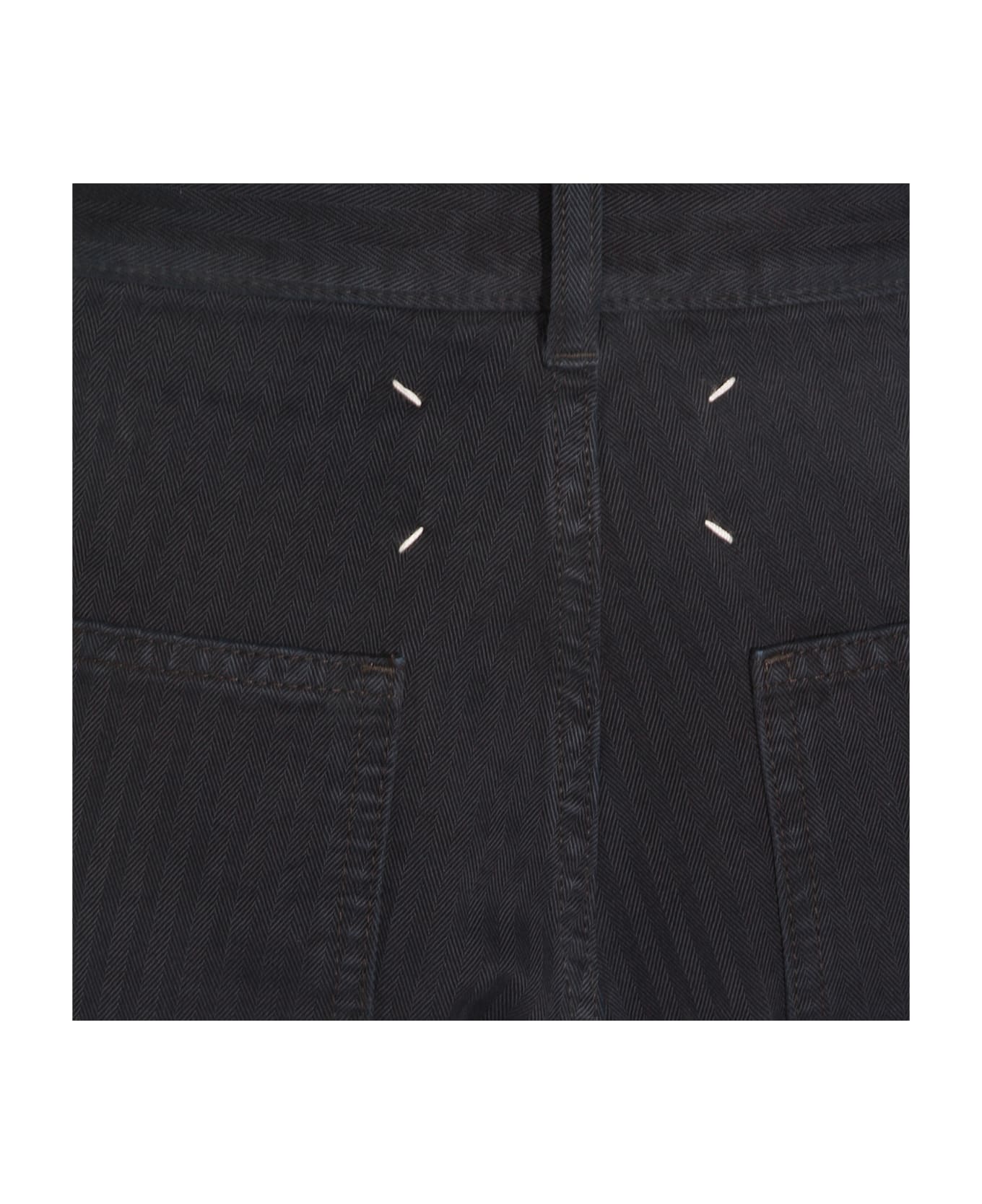 Maison Margiela Dark Blue Cotton Pants - STONE WASH BLUE