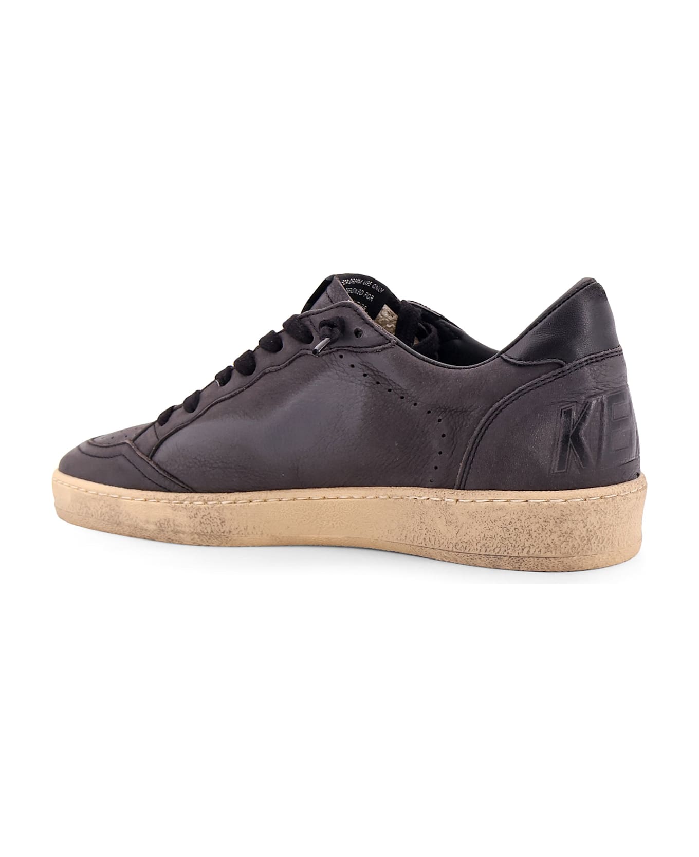 Golden Goose Ball Star Low-top Leather Sneakers - DARK GRAY/SAND