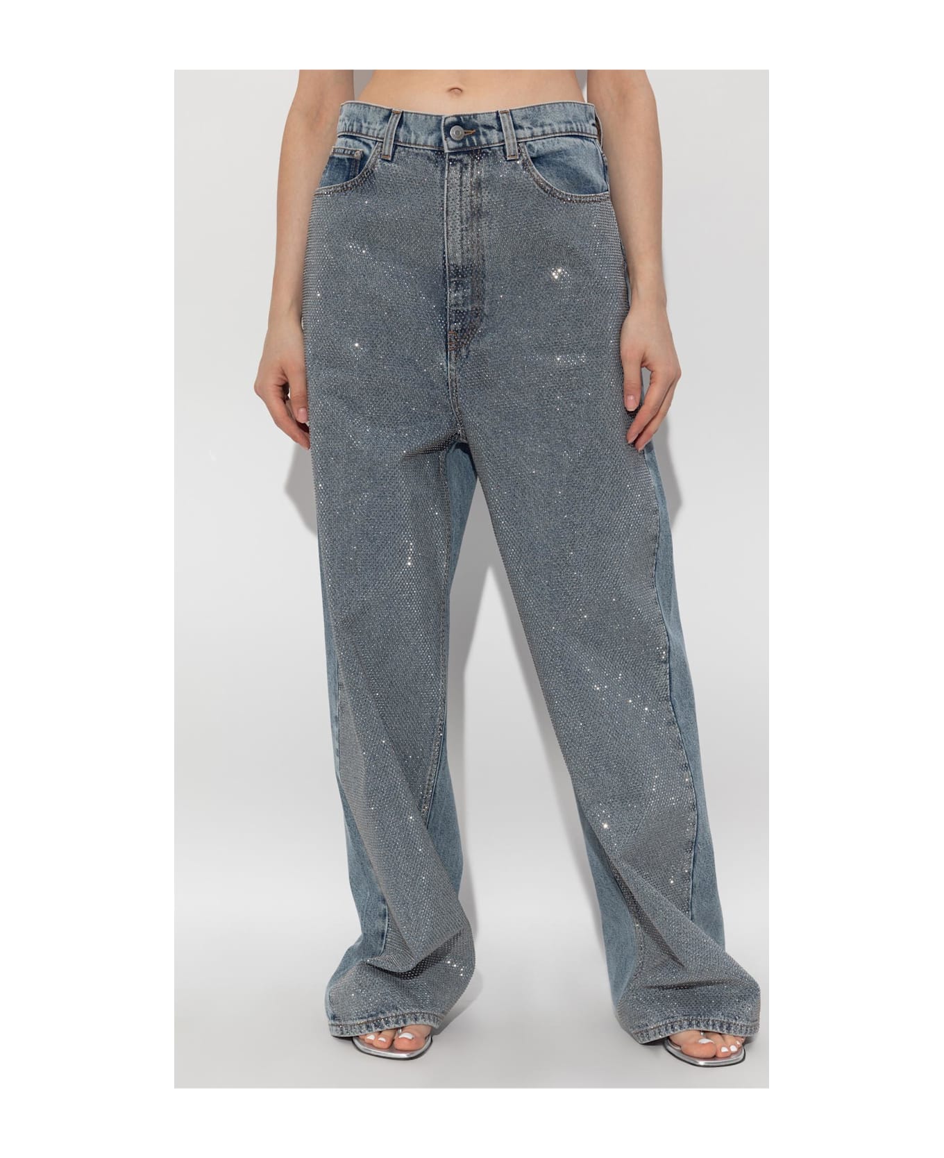 Stella McCartney Jeans With Shimmering Sequins - BLUE