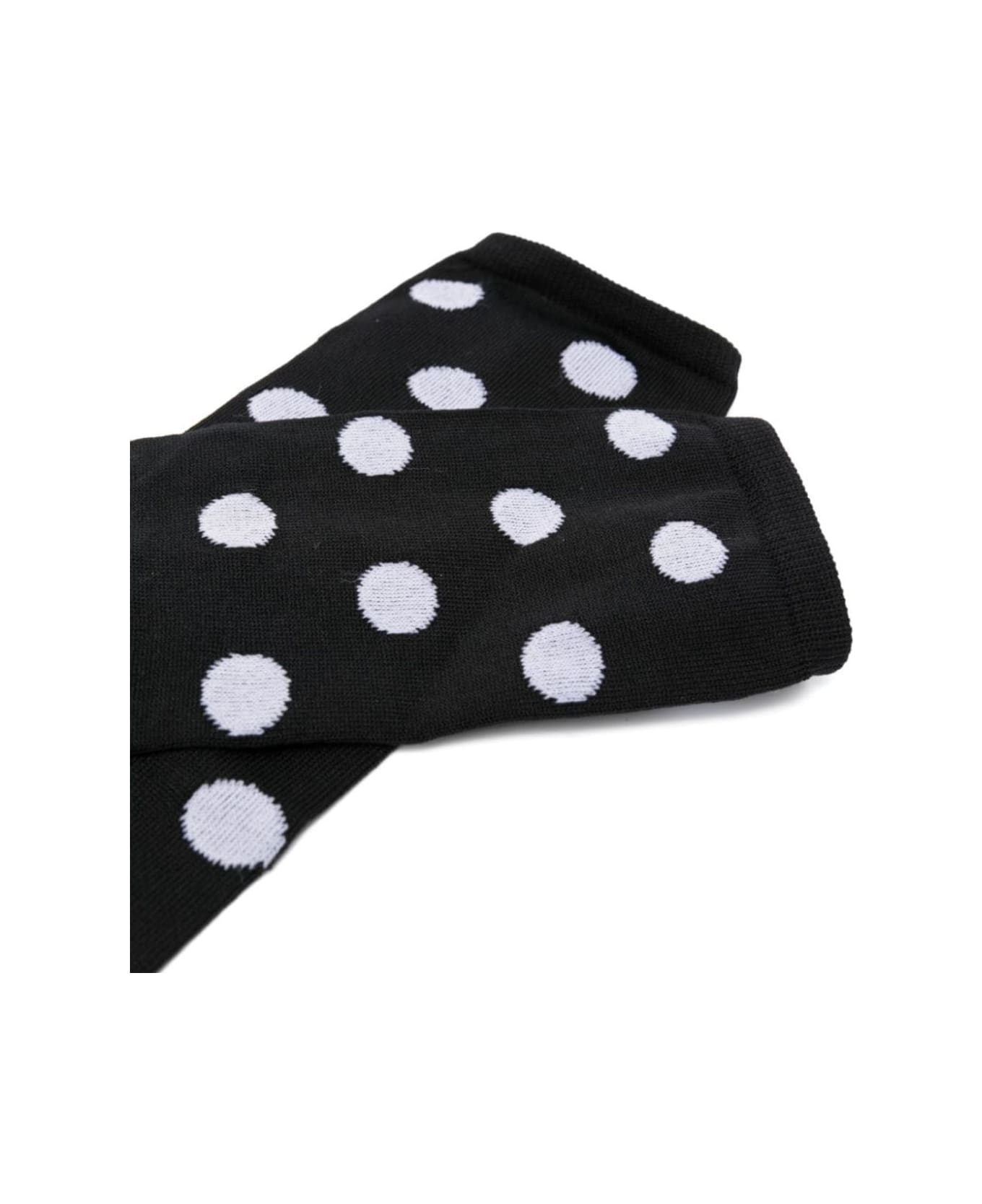 Marni Jacquard Small Polka Dots Socks - Black