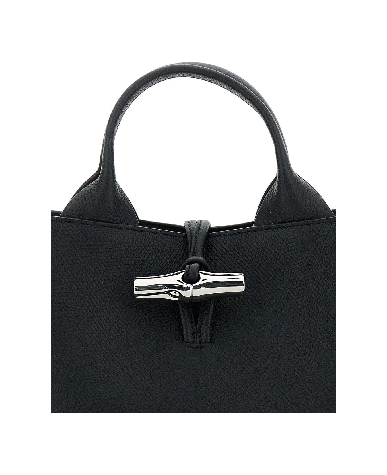 Longchamp Le Roseau S Top Handle Bag - Black