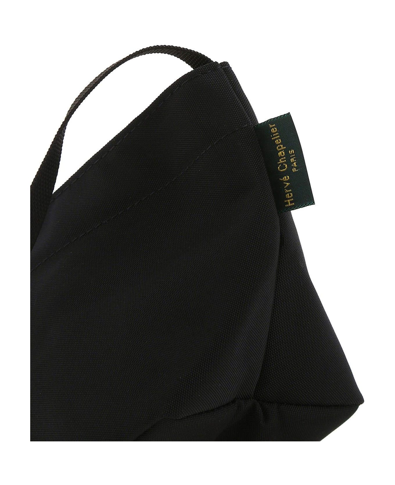 Hervè Chapelier Black Canvas Crossbody Bag - BLACK