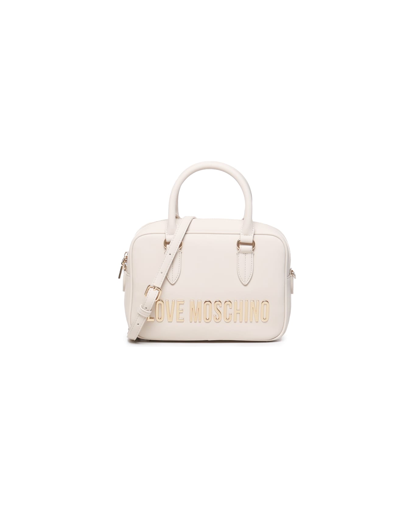 Love Moschino Trunk With Logo - Ivory トートバッグ