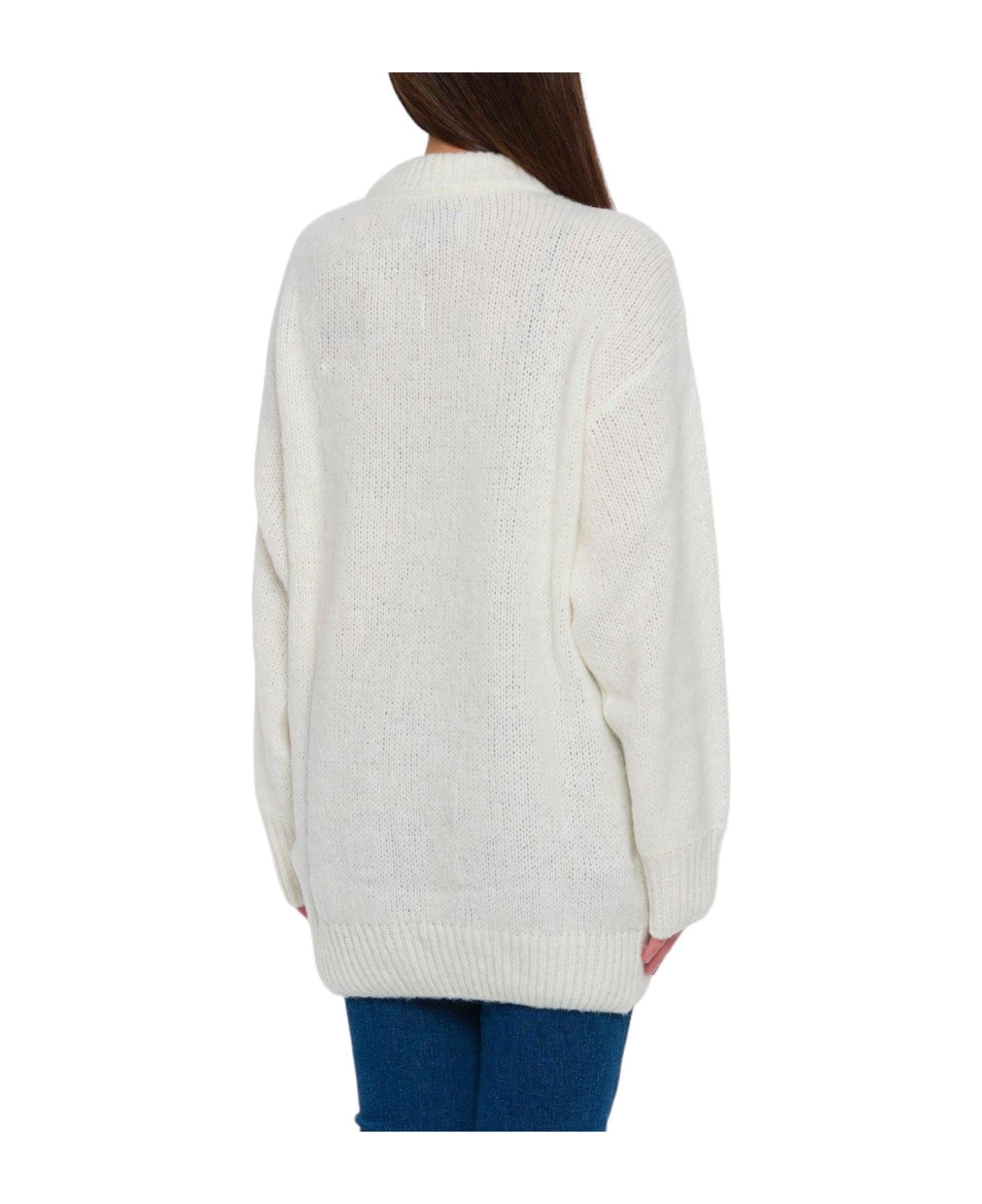 MC2 Saint Barth Crewneck Long-sleeved Jumper Sweater - WHITE