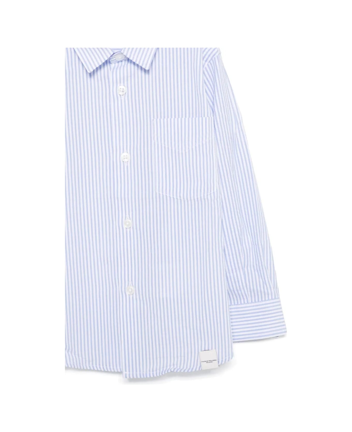 Paolo Pecora Camicia A Righe - Light blue