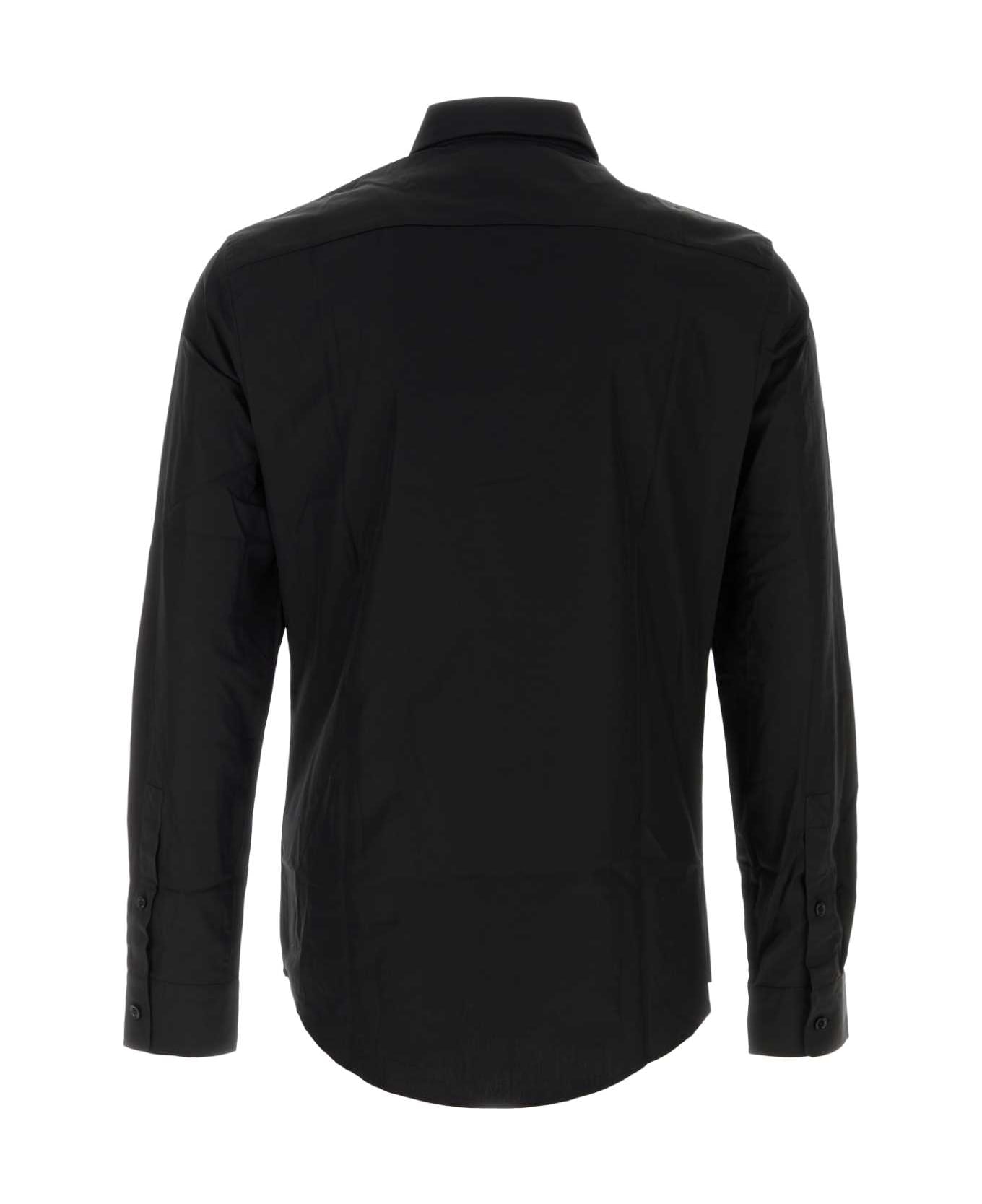 Burberry Black Poplin Shirt - BLACK