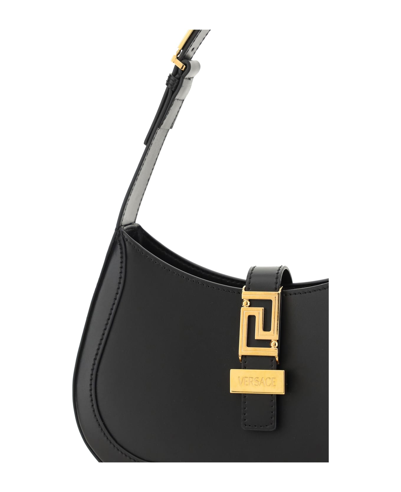 Versace Greca Goddess Handbags - BLACK