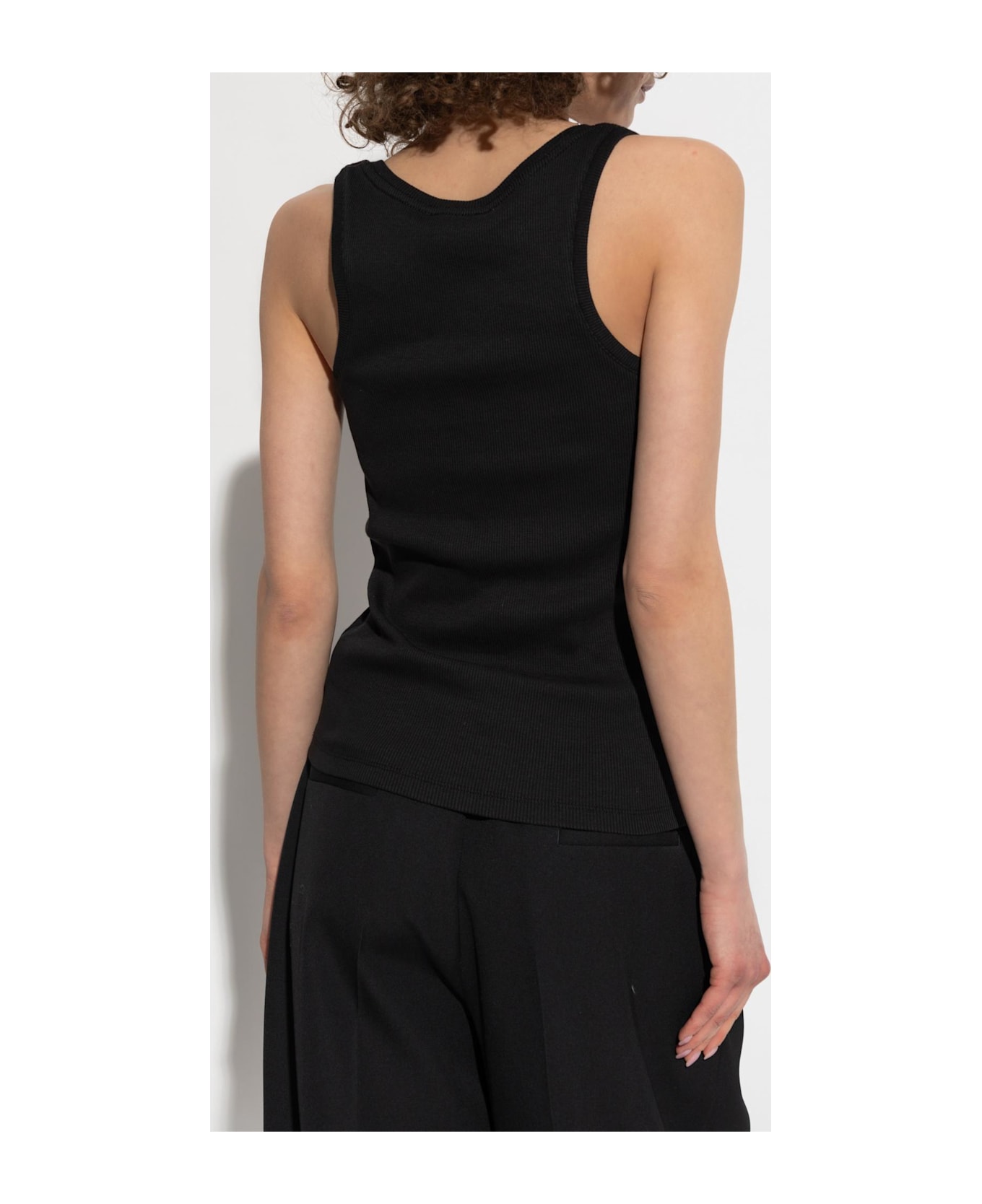 Anine Bing Ribbed Top 
alessia
 - Nero