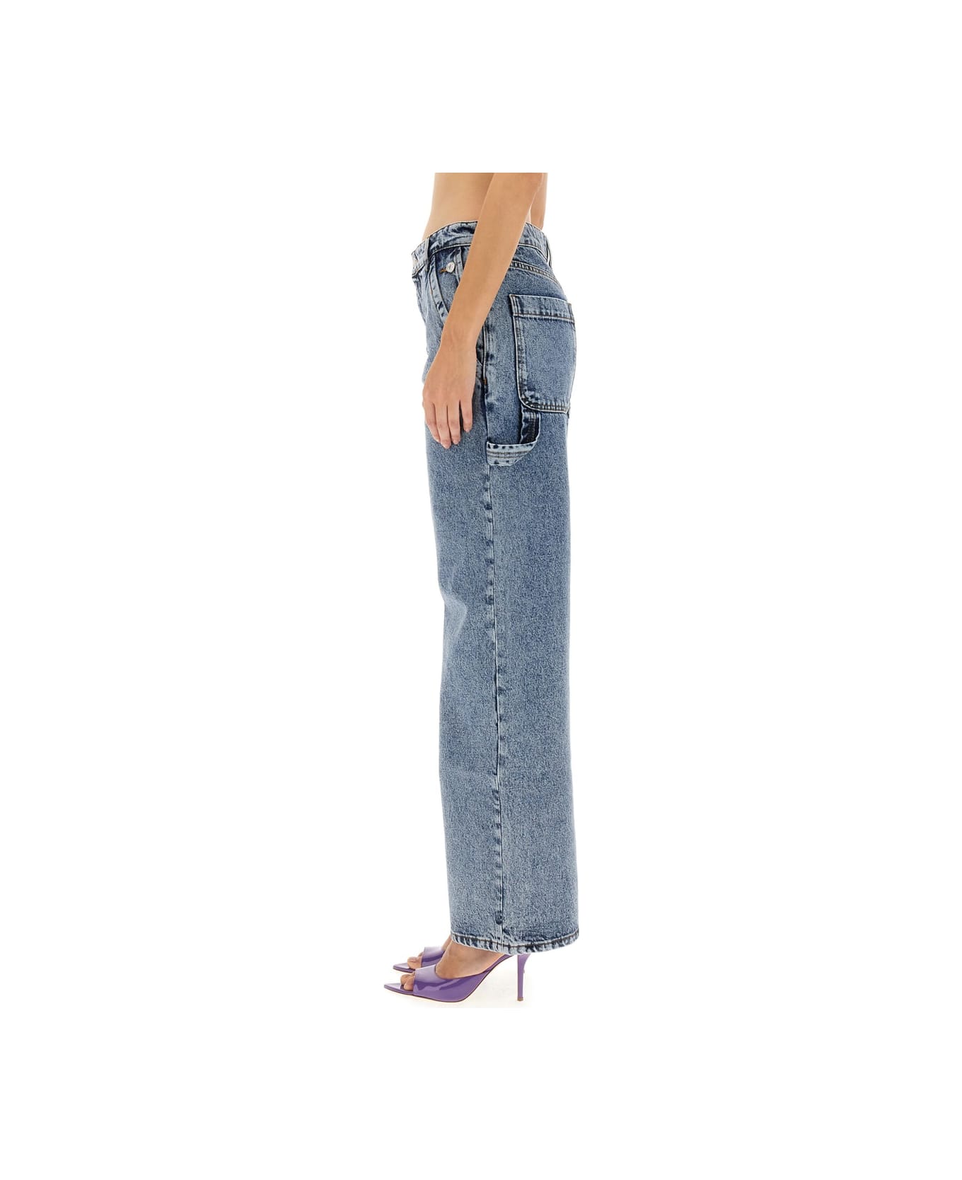 M05CH1N0 Jeans Jeans Wide Leg - BLUE デニム