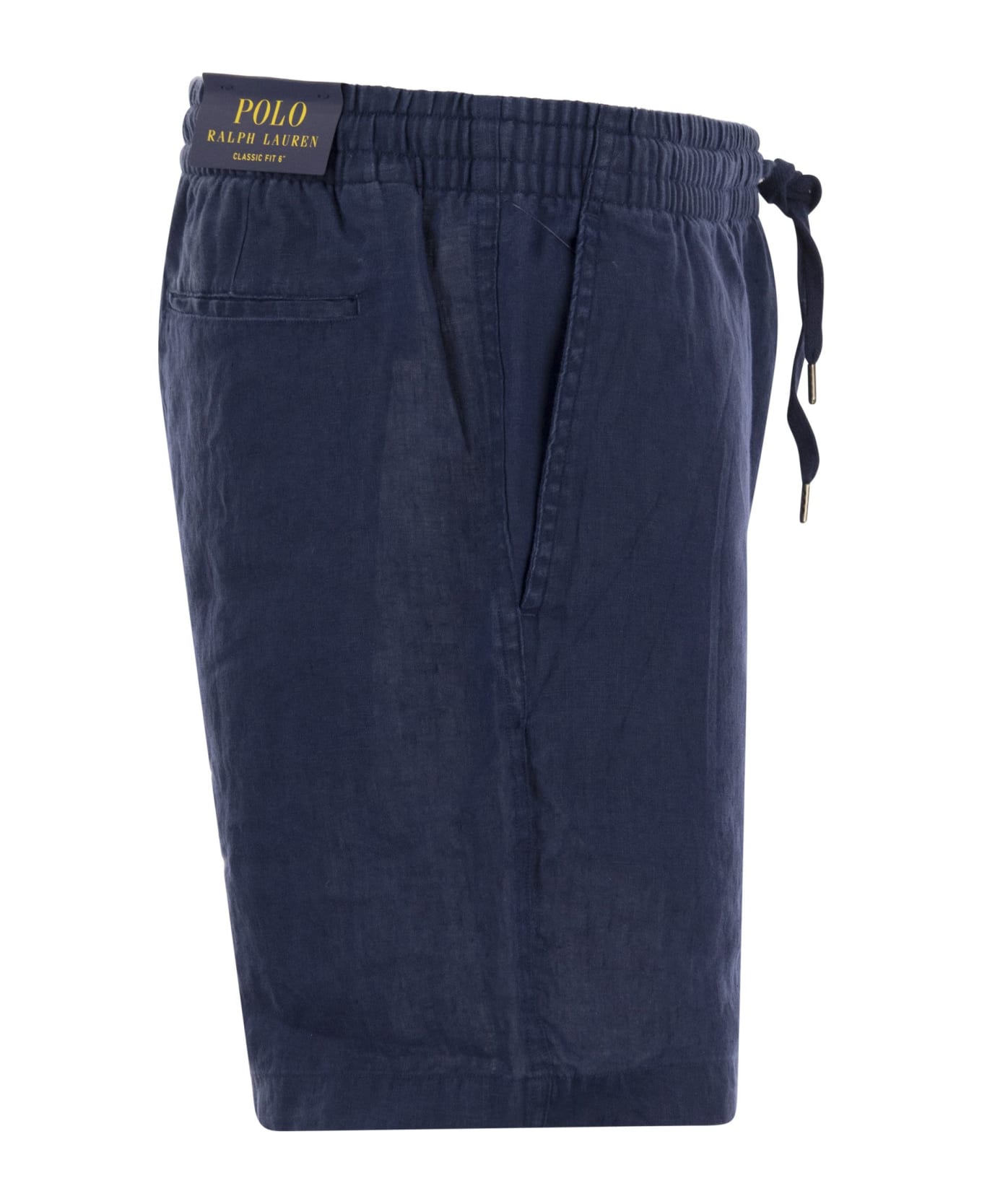Polo Ralph Lauren Linen Prepster Polo Shorts - Navy