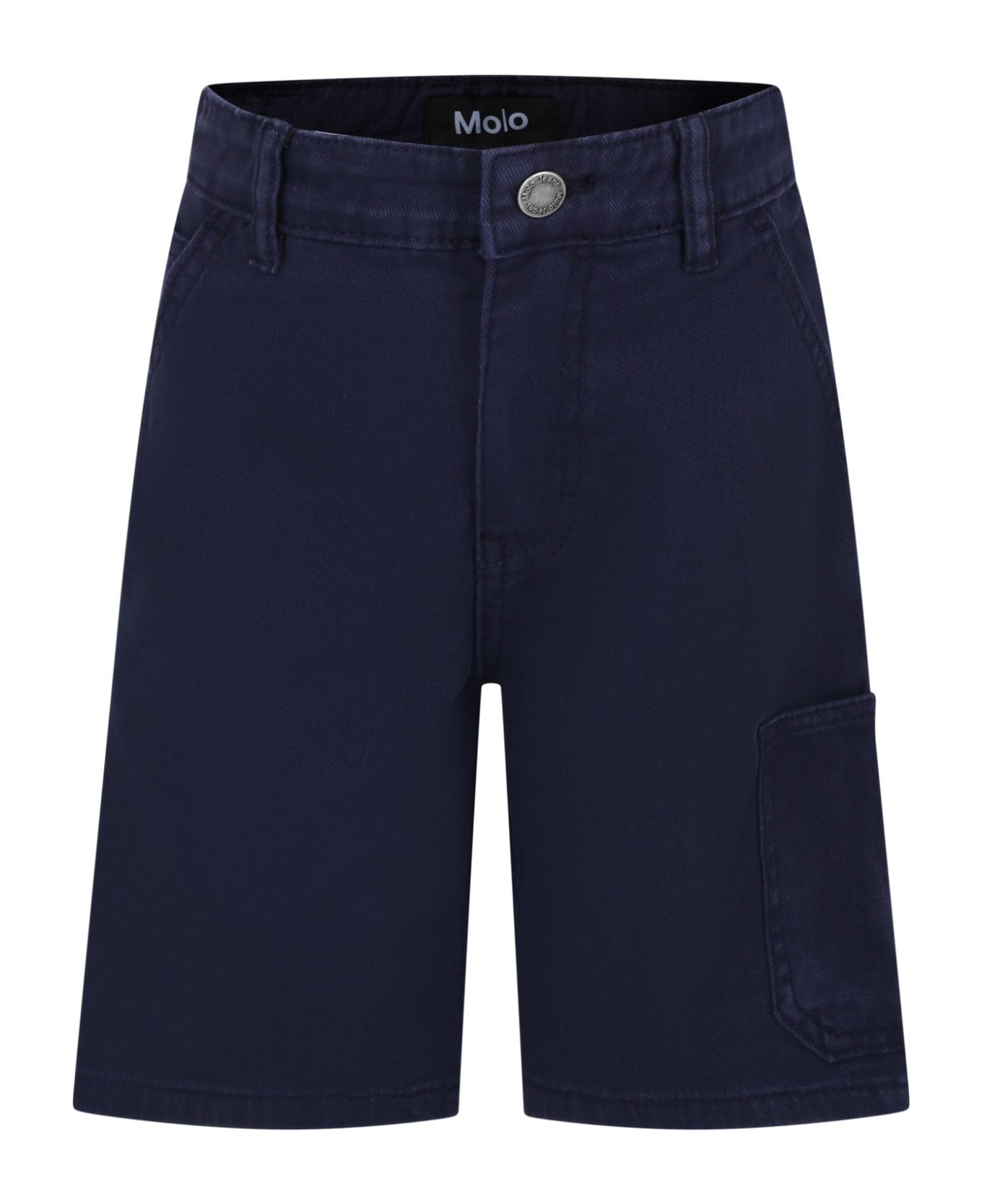 Molo Casual Archie Blue Shorts For Boy - Blue ボトムス