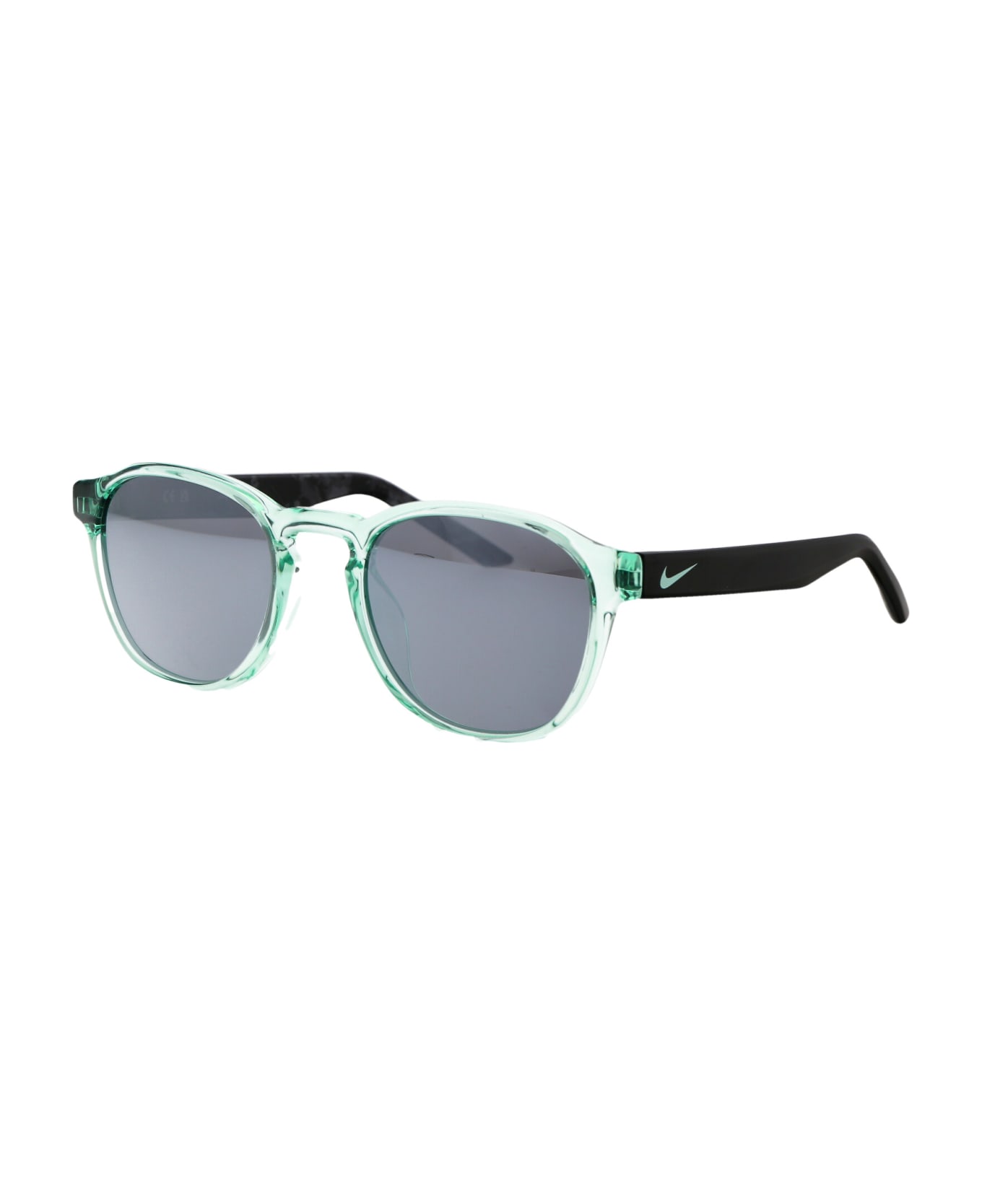 Nike Smash Sunglasses - 342 GREY W/ SILVER FLASH GREEN GLOW
