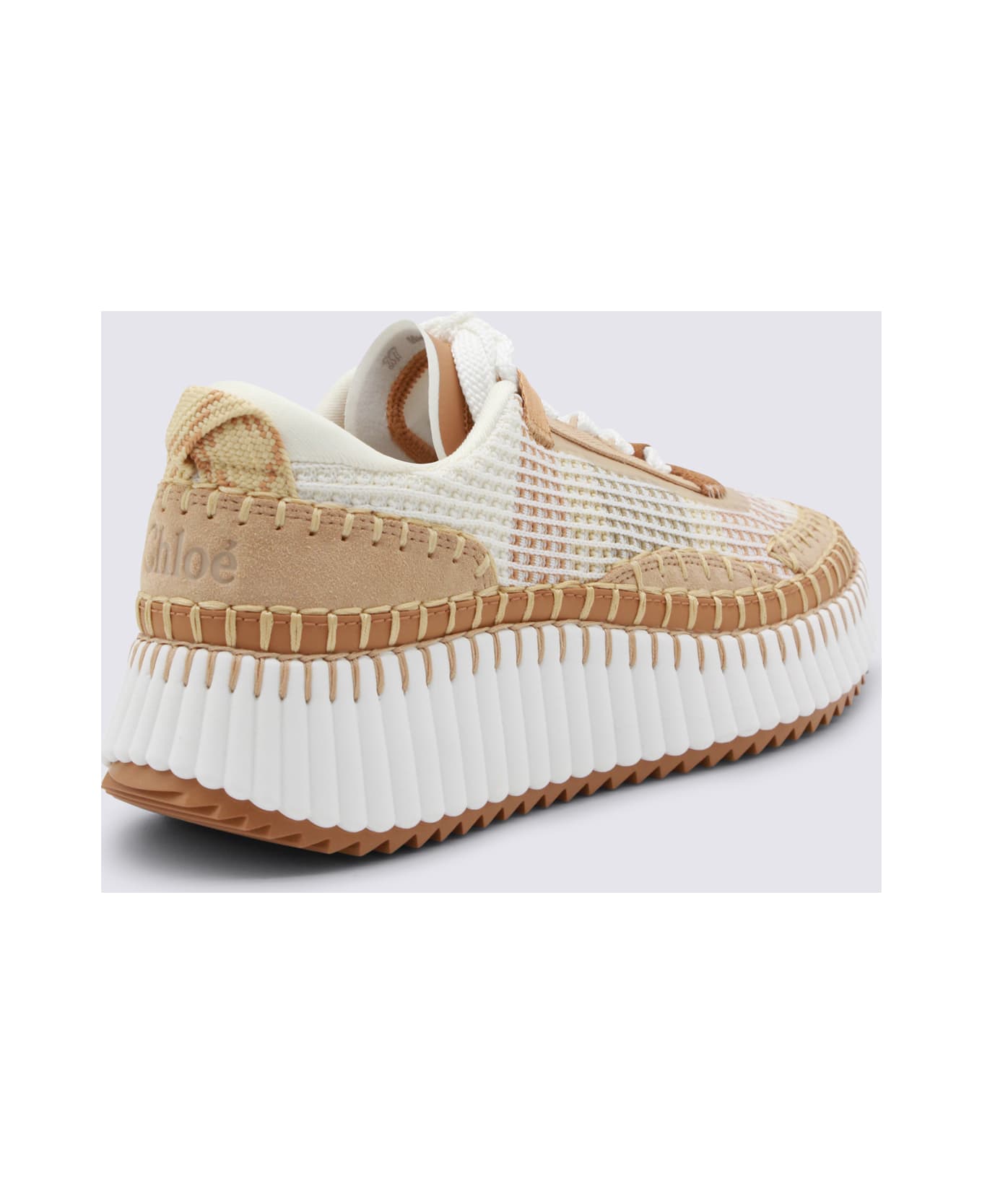 Chloé Cinnamon Brown Sneakers - Beige