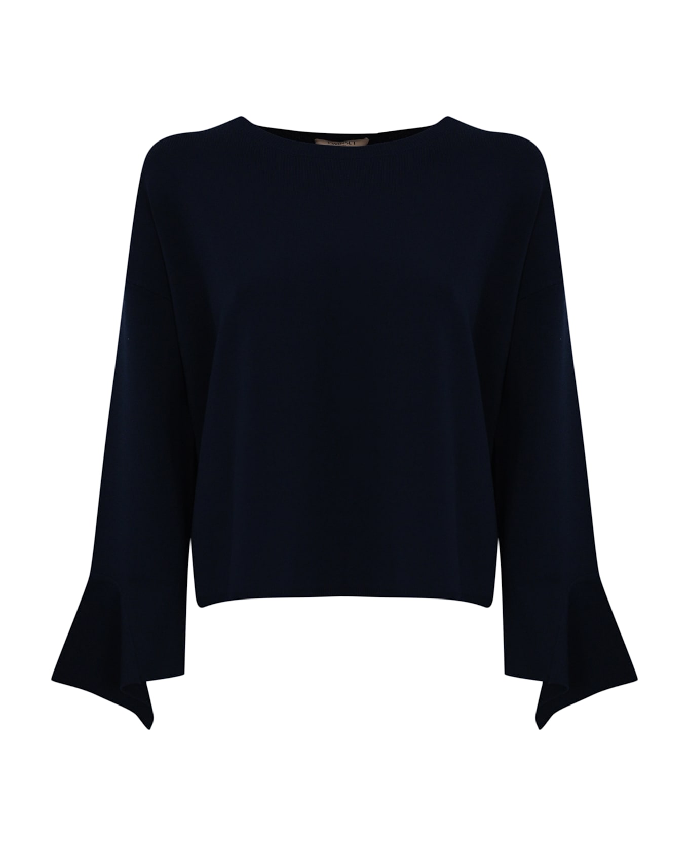 TwinSet Sweater With Ruffles - Blue