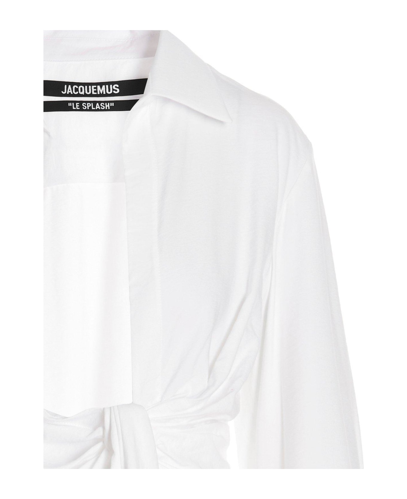 Jacquemus Bahlia Tie-up Detailed Blouse - White