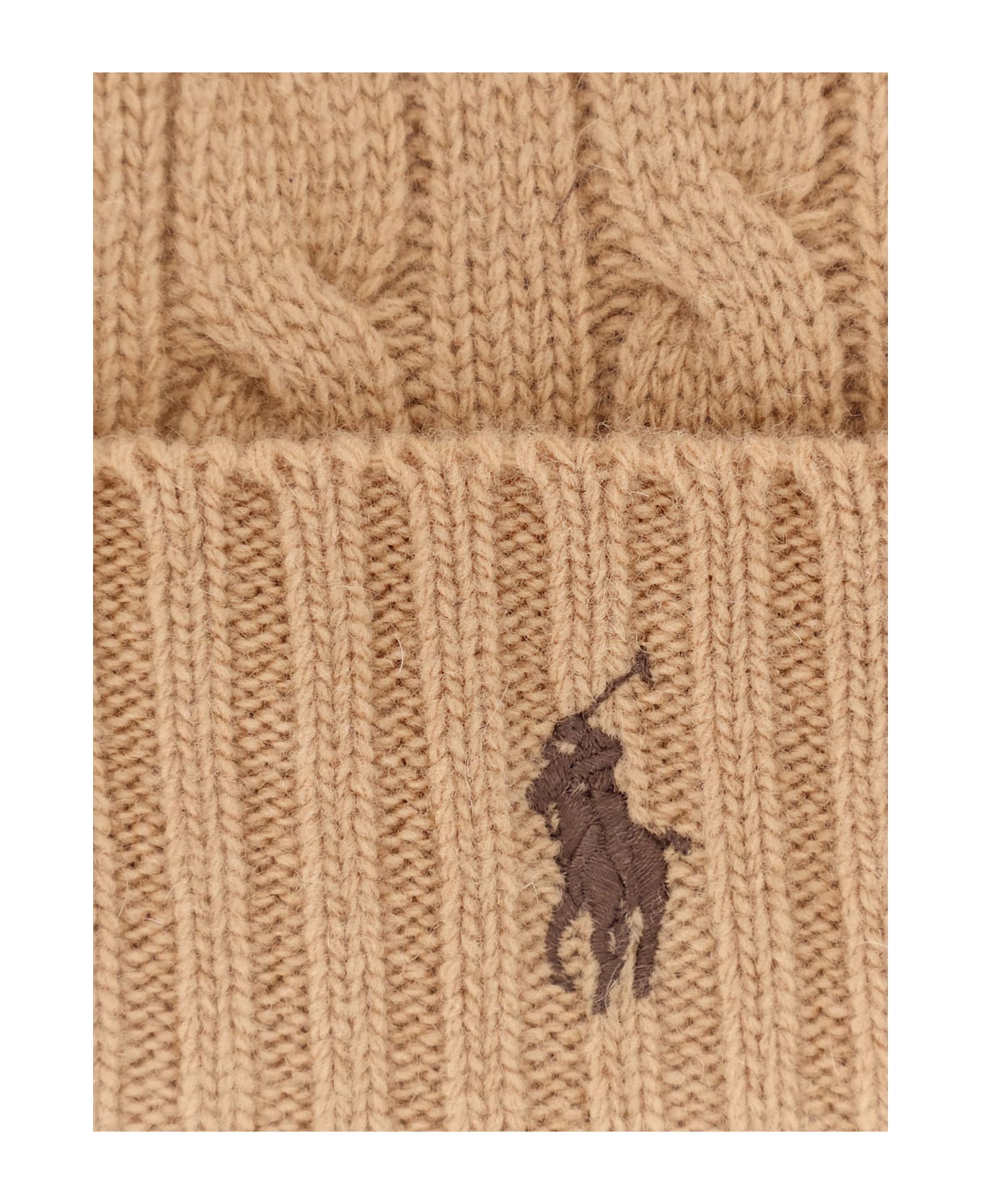 Polo Ralph Lauren Cable Knit Beanie - Beige