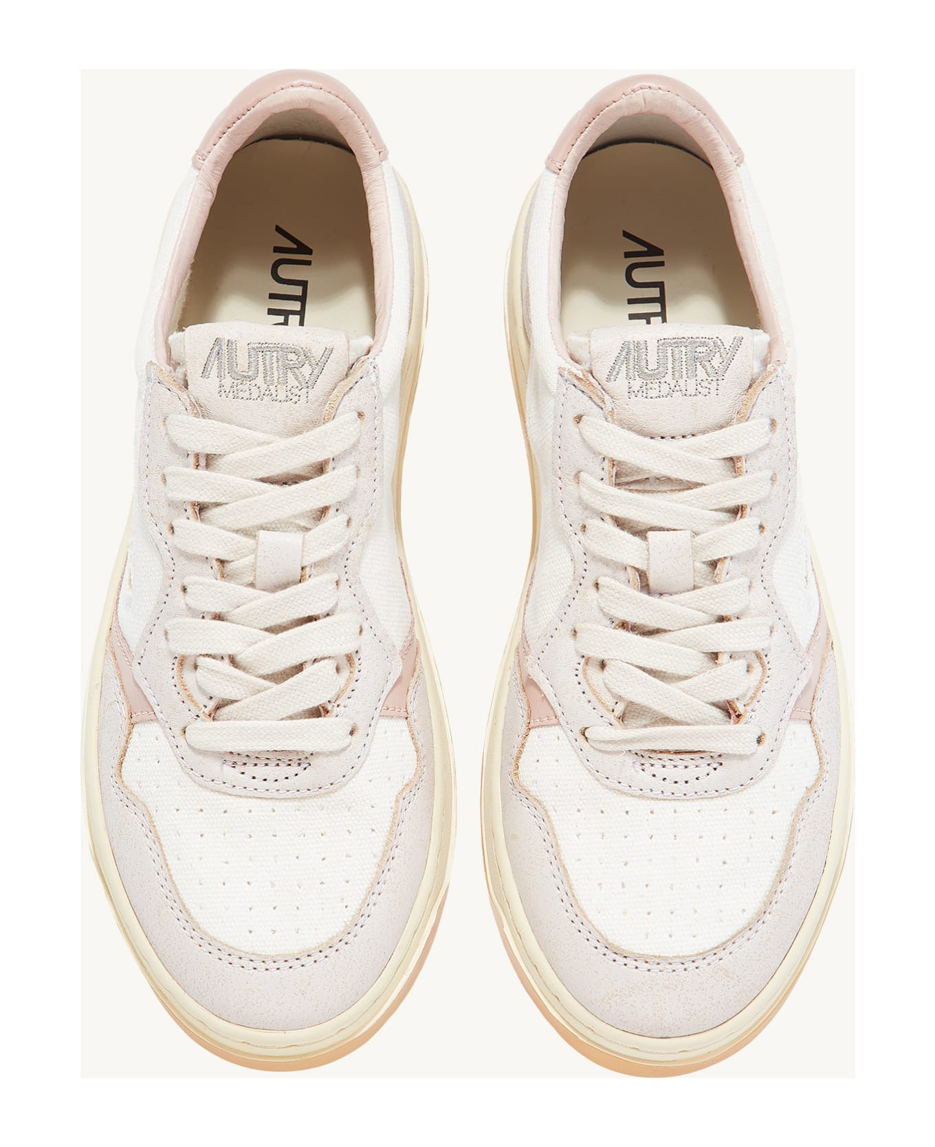 Autry Medalist Low Man Sneakers - White Pow