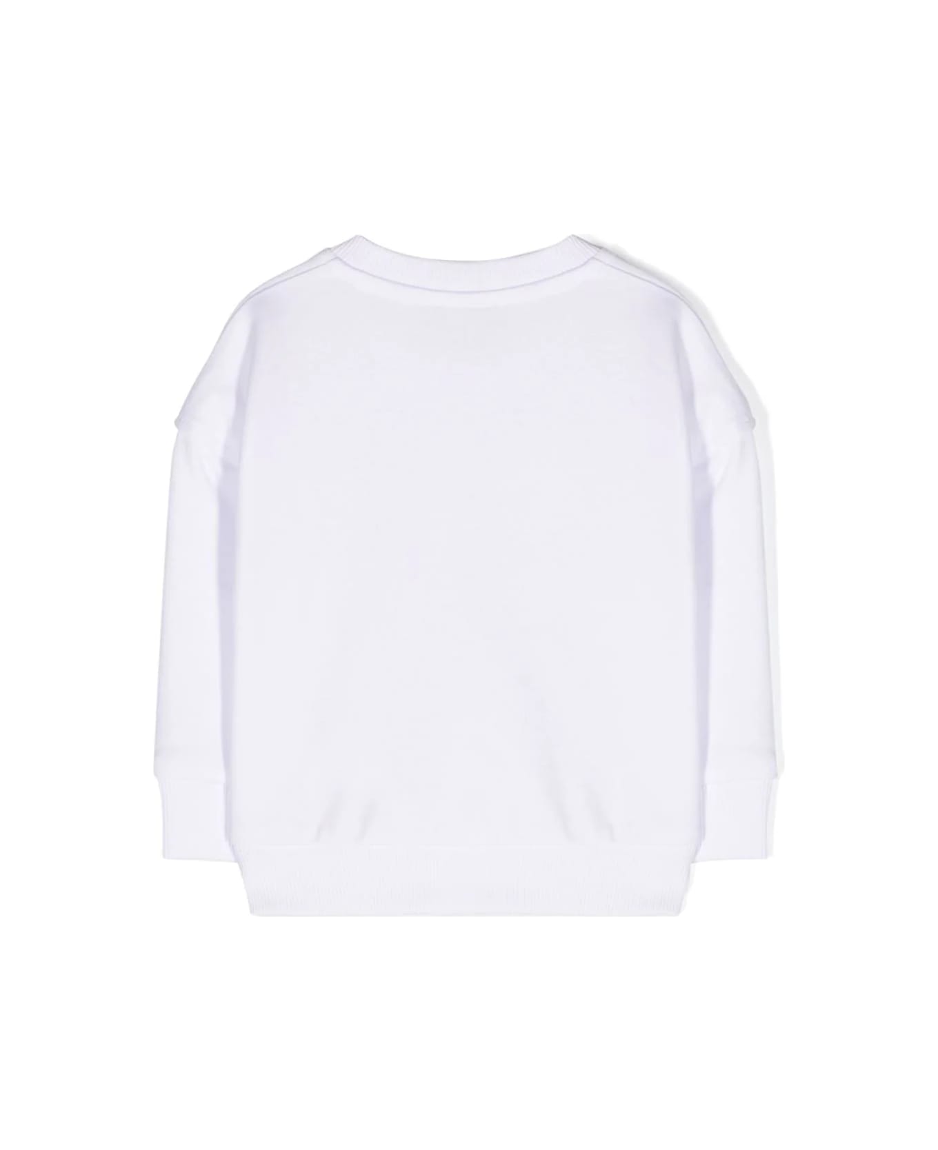 Moschino Felpa Con Stampa - White ニットウェア＆スウェットシャツ