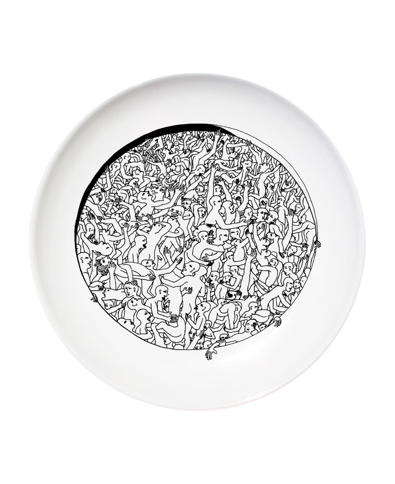 Kiasmo Dish Libertine | Ulysses - Black/White