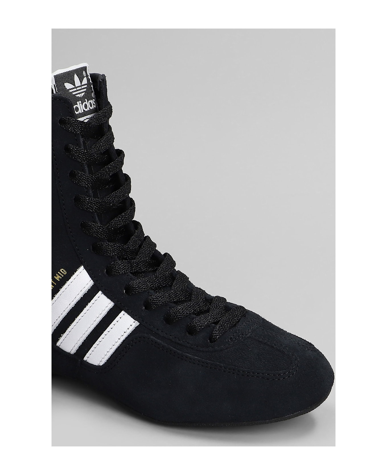 Adidas Rasant Mid Sneakers In Black Suede - black