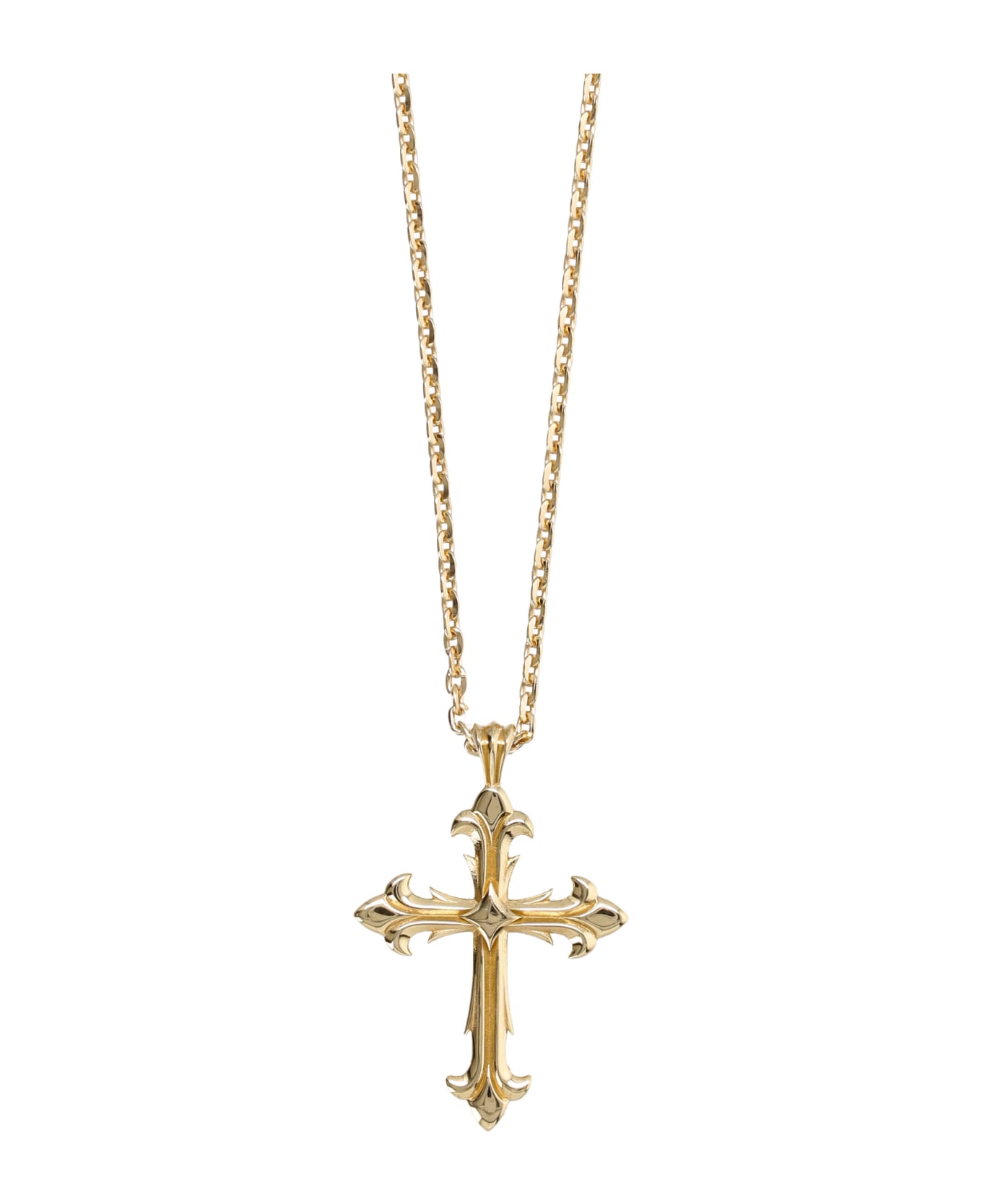 Emanuele Bicocchi Large Cross Necklace Gold - GOLD