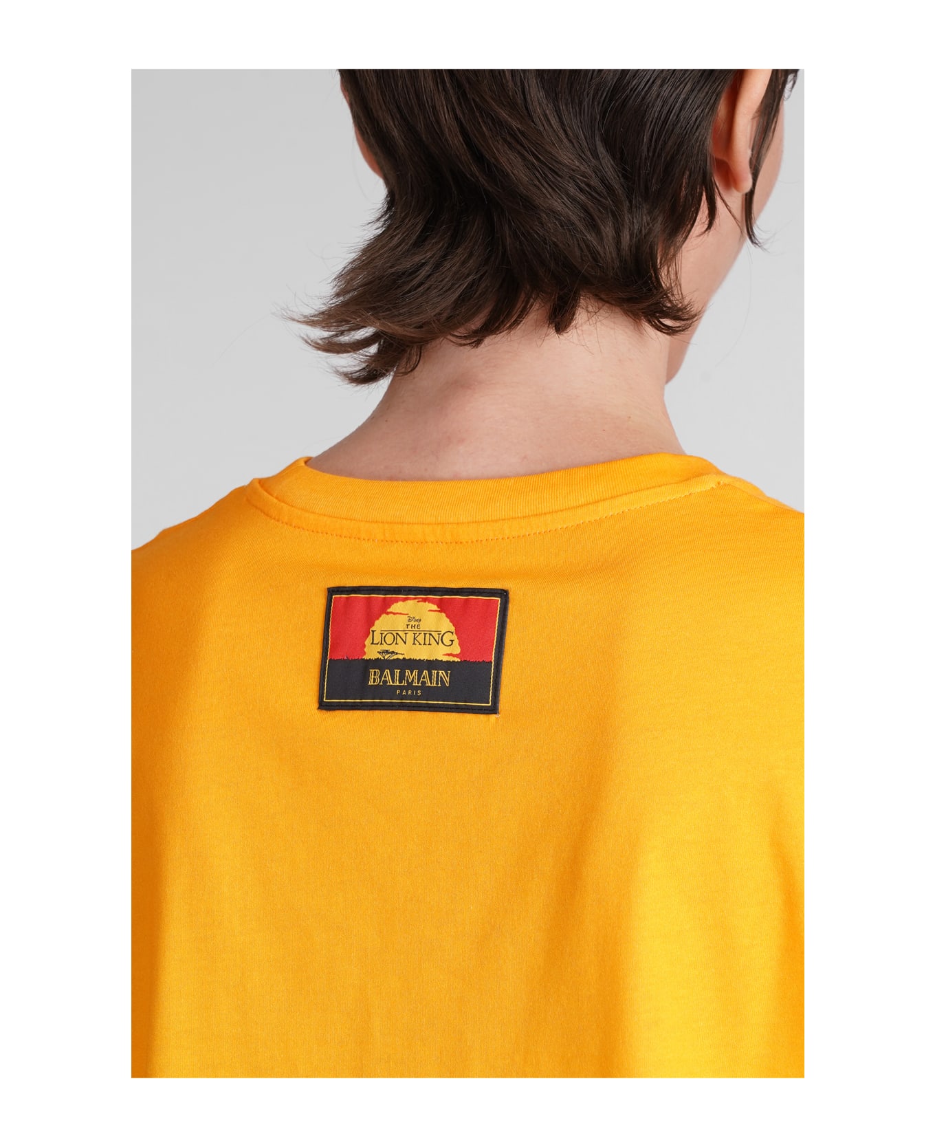 Balmain T-shirt In Yellow Cotton - yellow