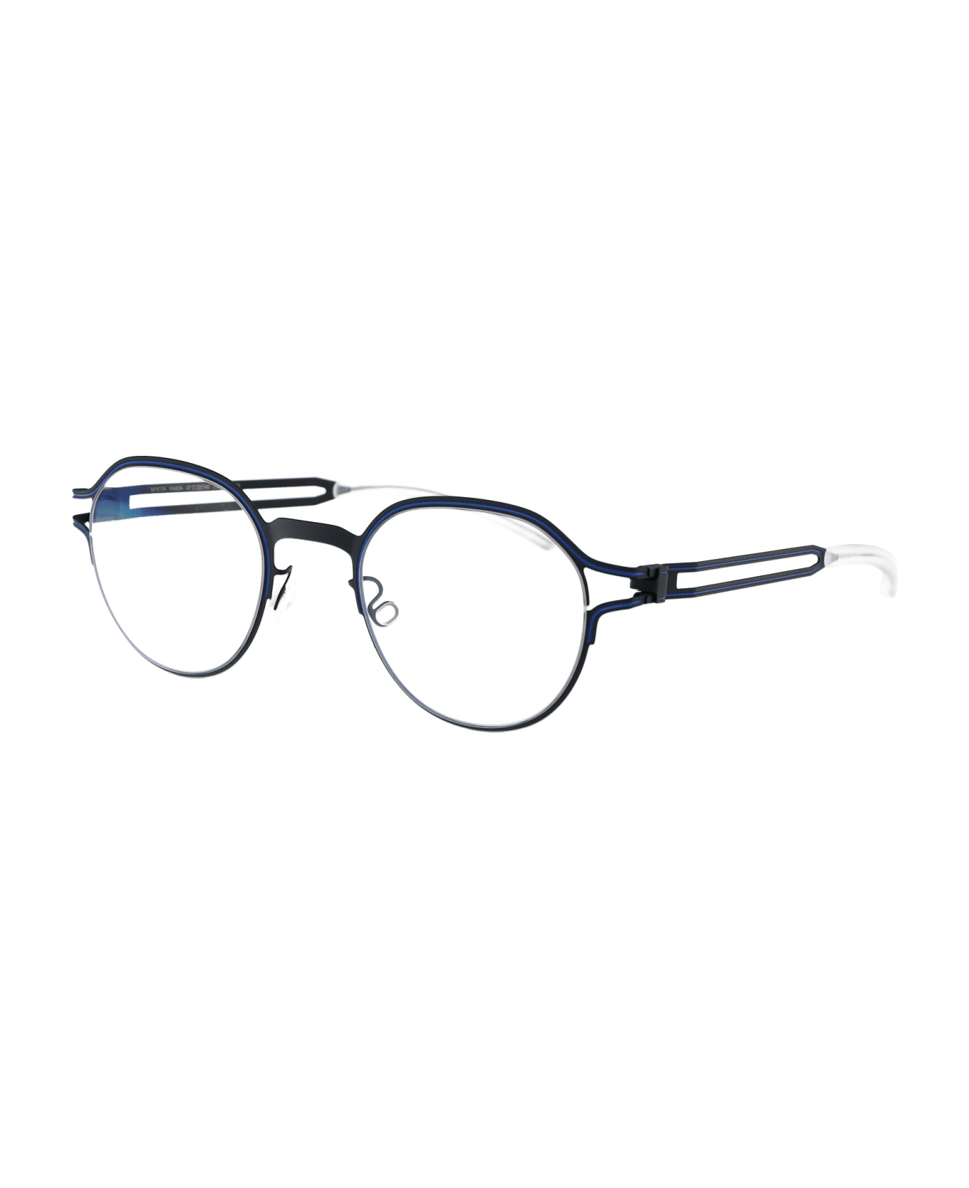 Mykita Vaasa Glasses - 514 Indigo/Yale Blue Clear アイウェア