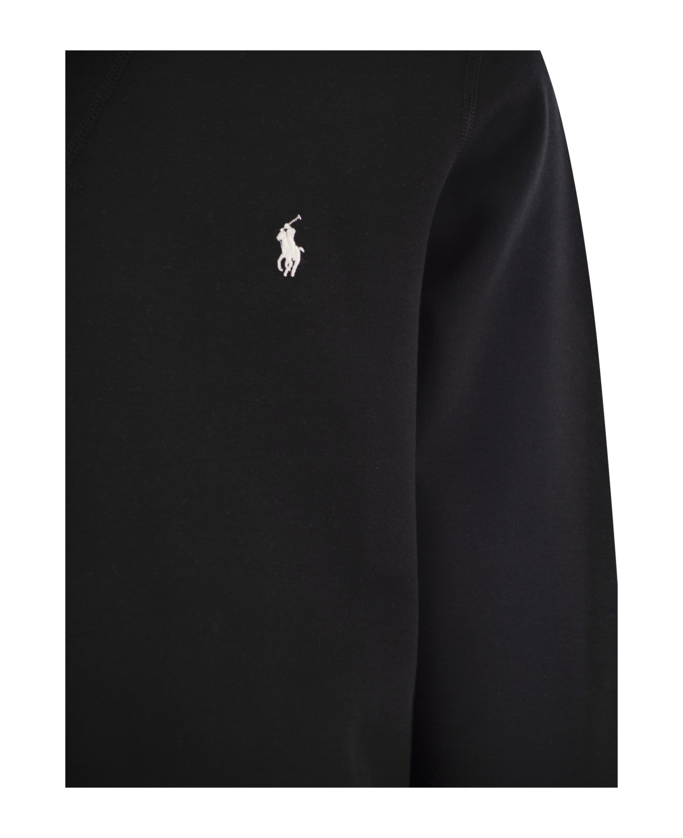Polo Ralph Lauren Double Knit Crew Neck Sweatshirt - Black