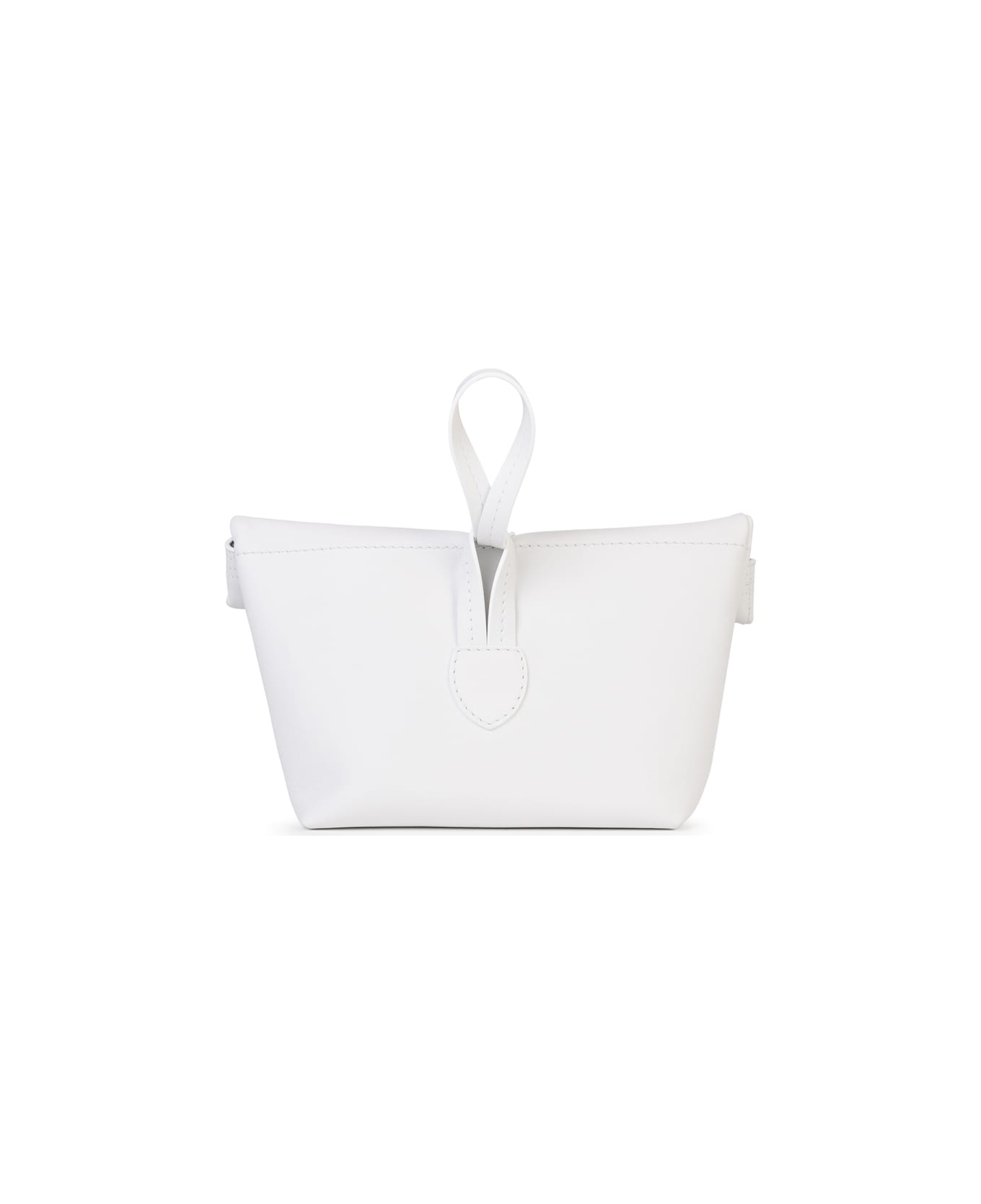 Maison Margiela Clutch In White Leather - WHITE クラッチバッグ
