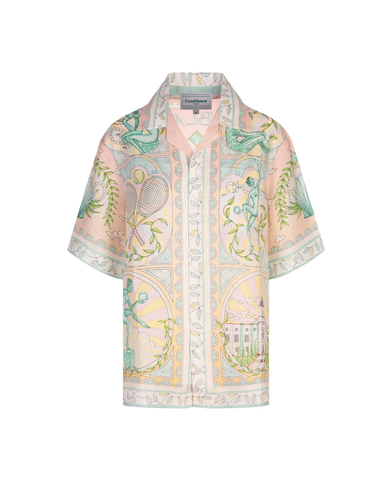 Casablanca Vase Linen Shirt - MultiColour