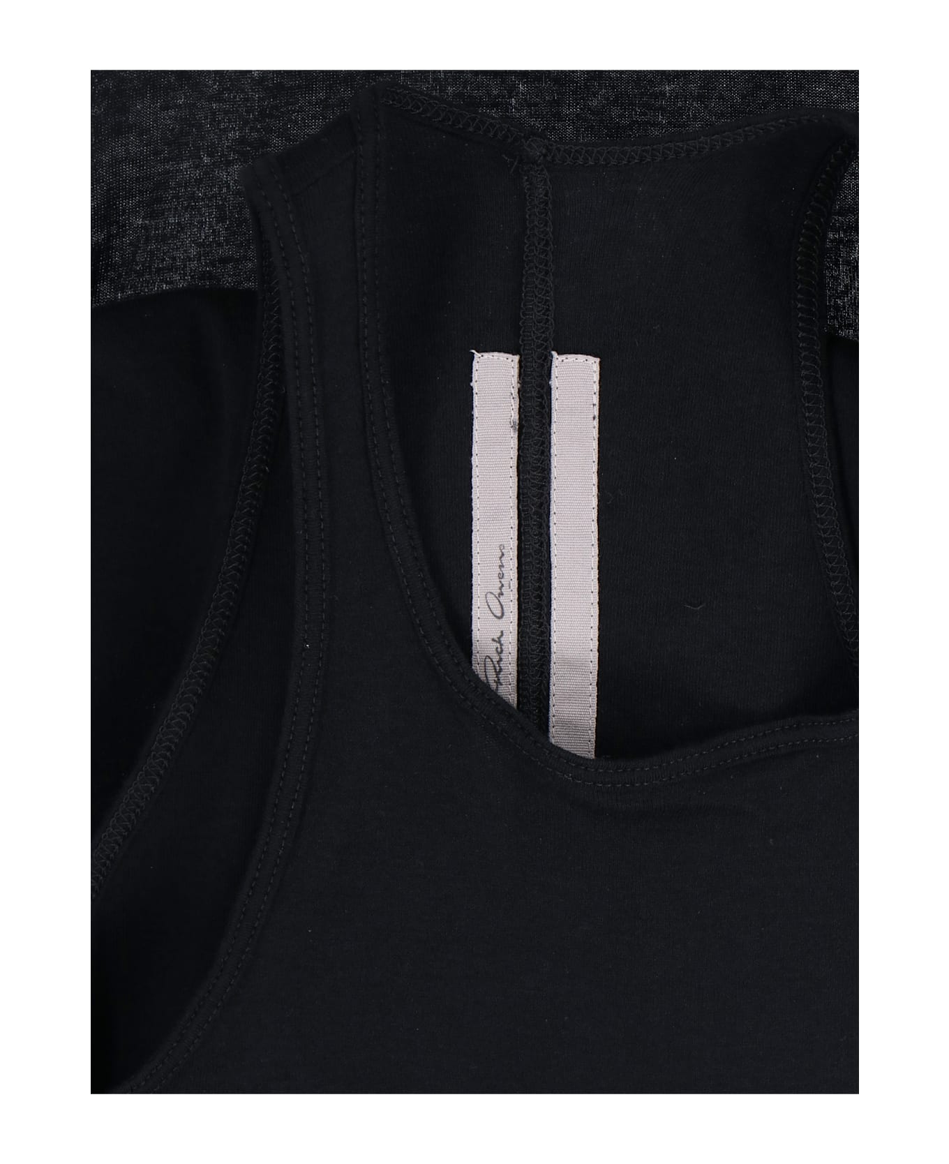Rick Owens Semi-transparent Bodysuit - BLACK