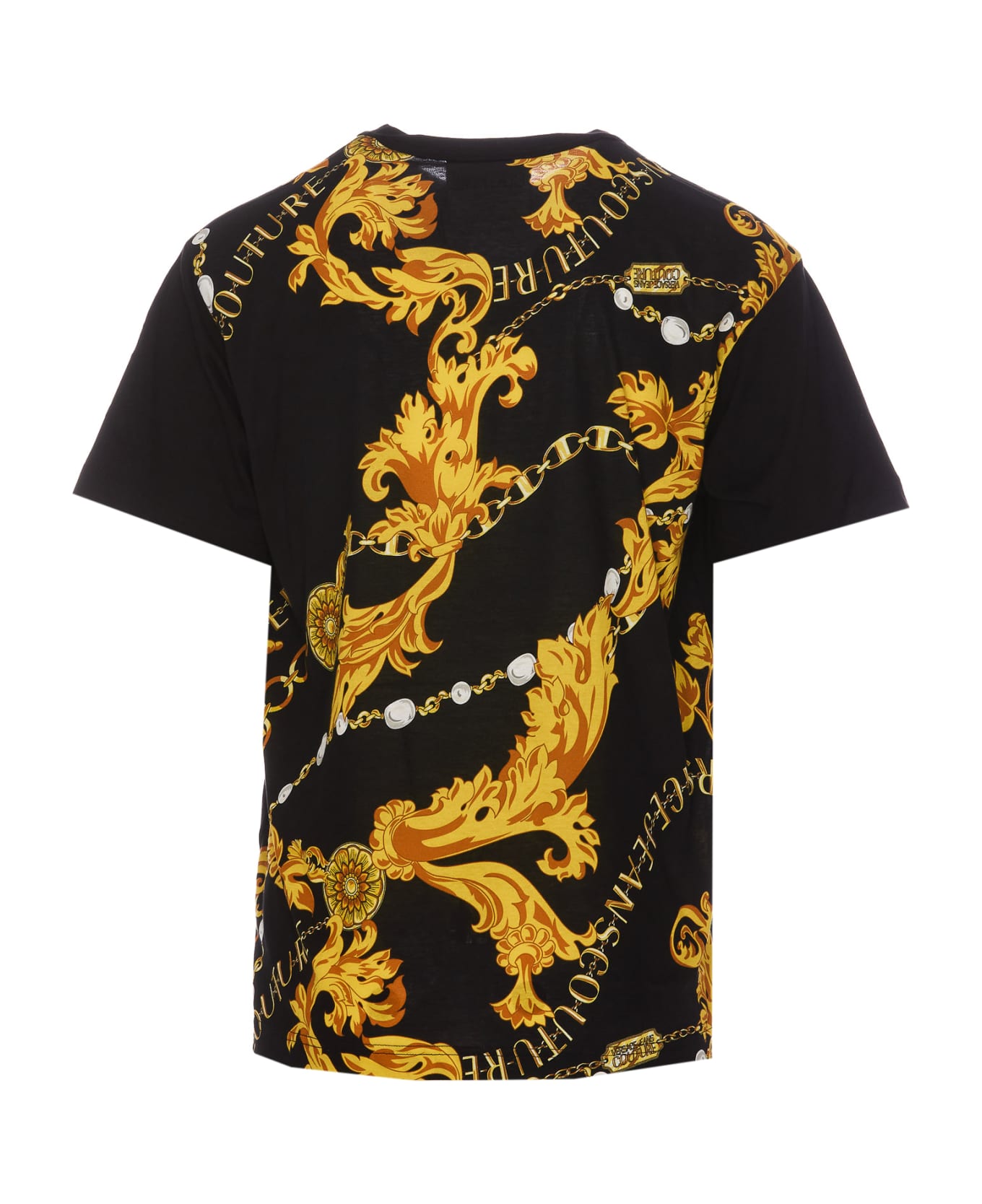 Versace Jeans Couture Chain Couture Print T-shirt - Black Gold