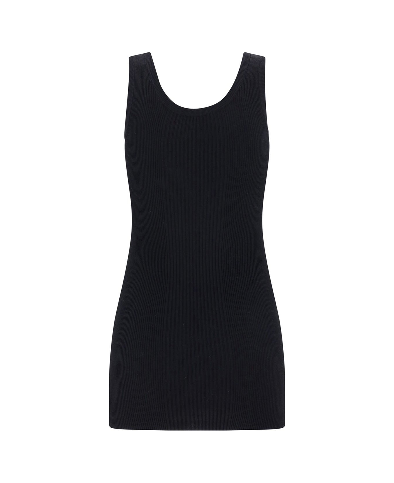 Gucci Ribbed Stretch Top - Black タンクトップ