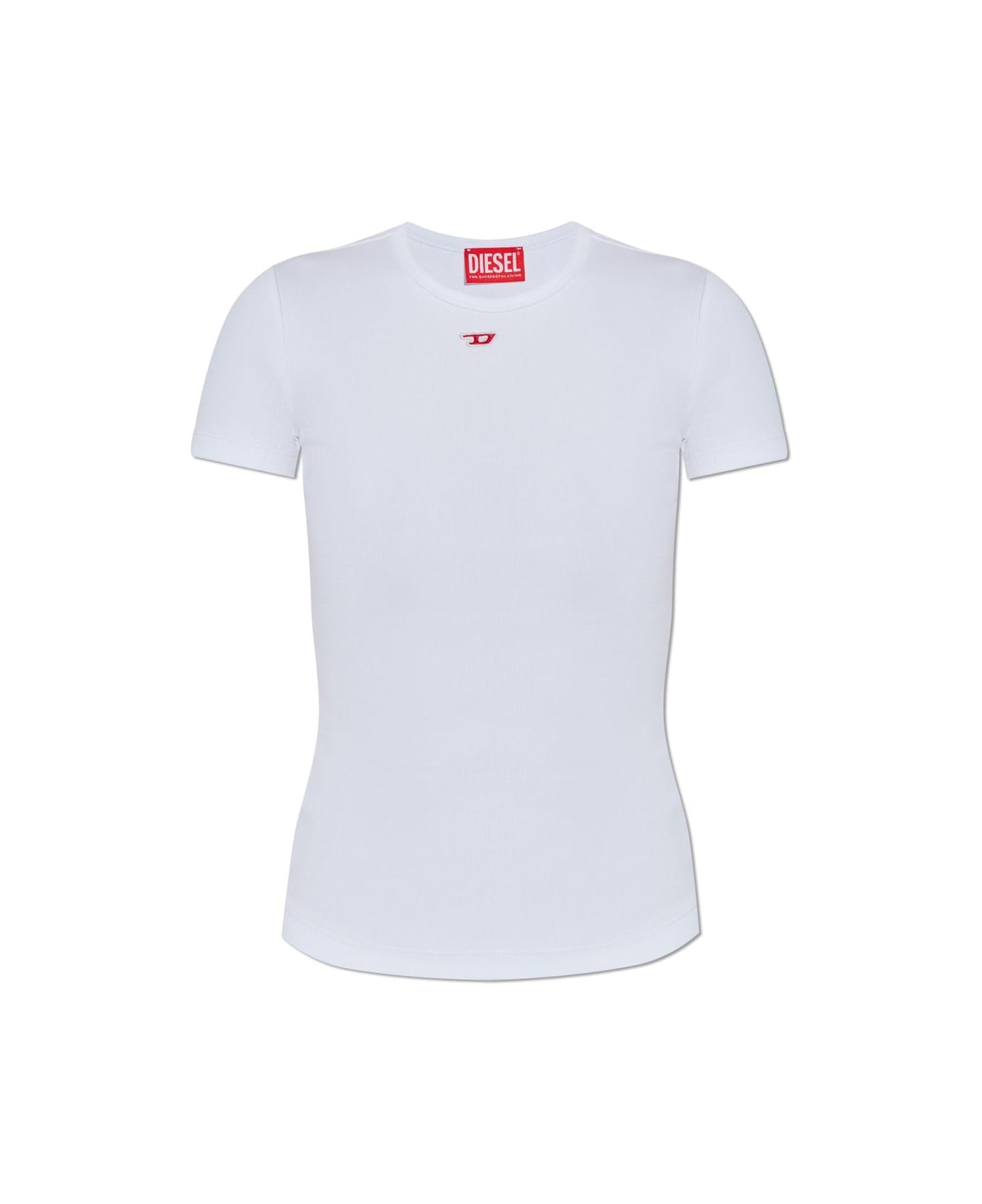 ★DIESEL★ T ELLE LONG D T-SHIRT BLACK A149610EJAI9XX A14961 Women's T-shirt with D logo patch | Black | Diesel