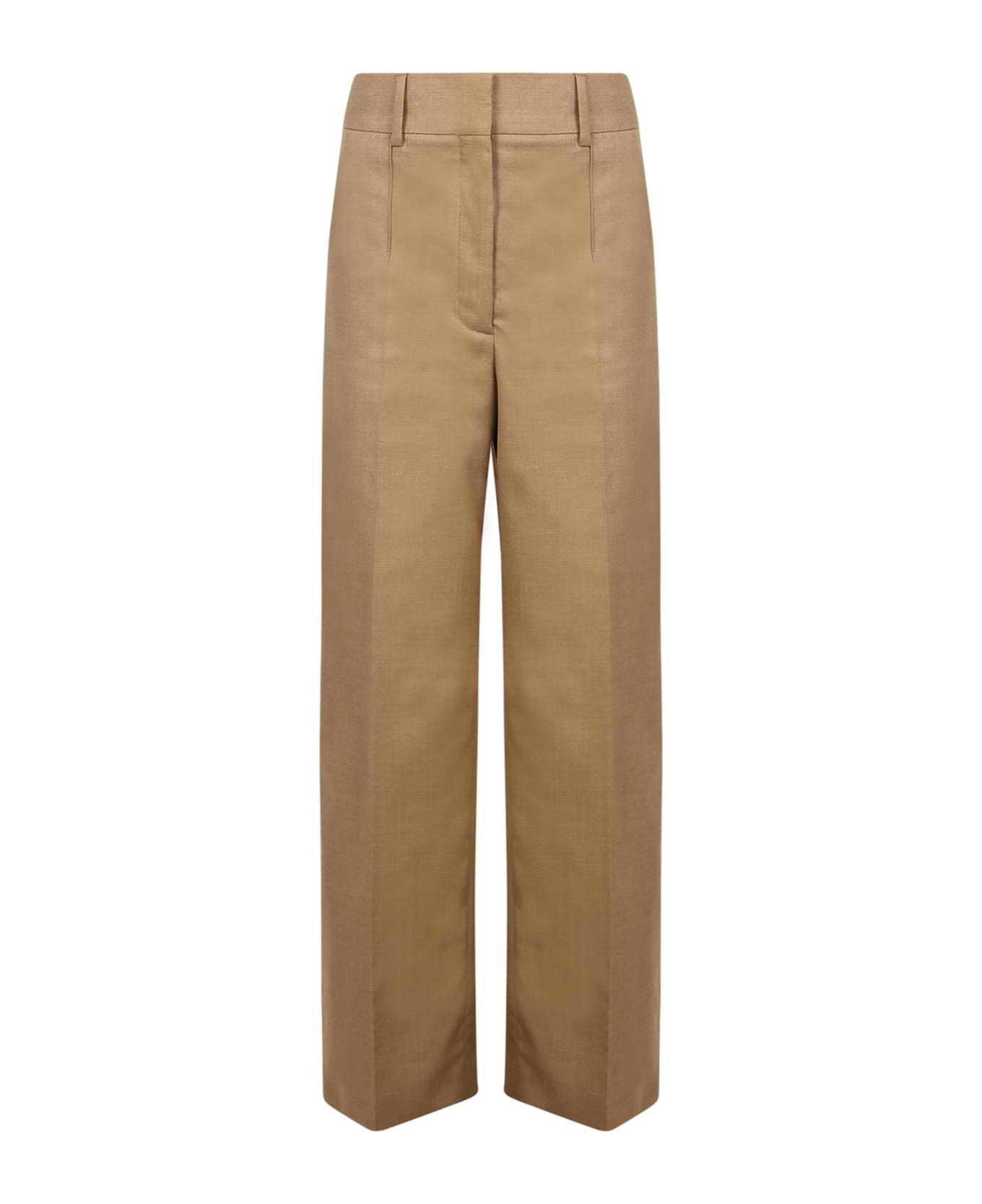 Burberry Wide-leg Tailored Trousers - Beige