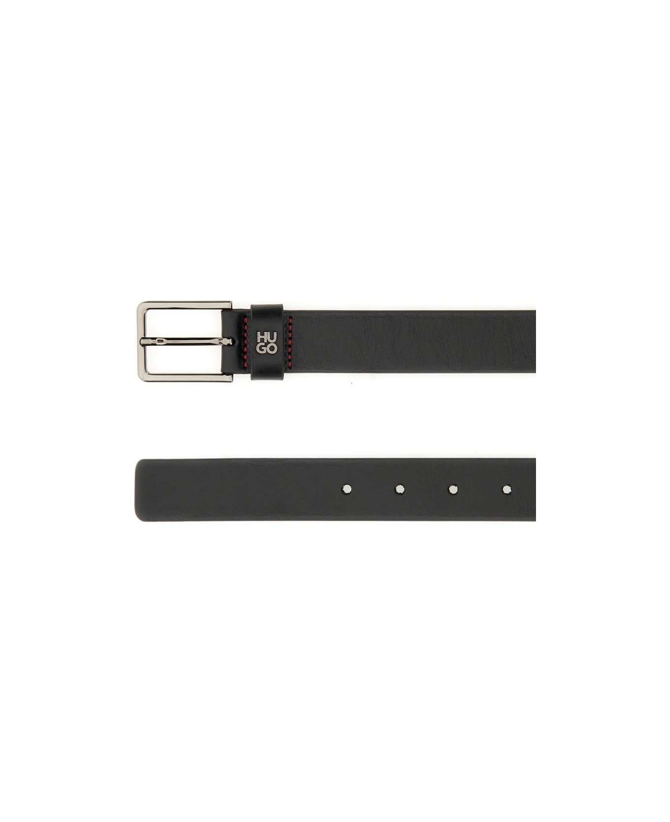 Hugo Boss Belt With Buckle - BLACK