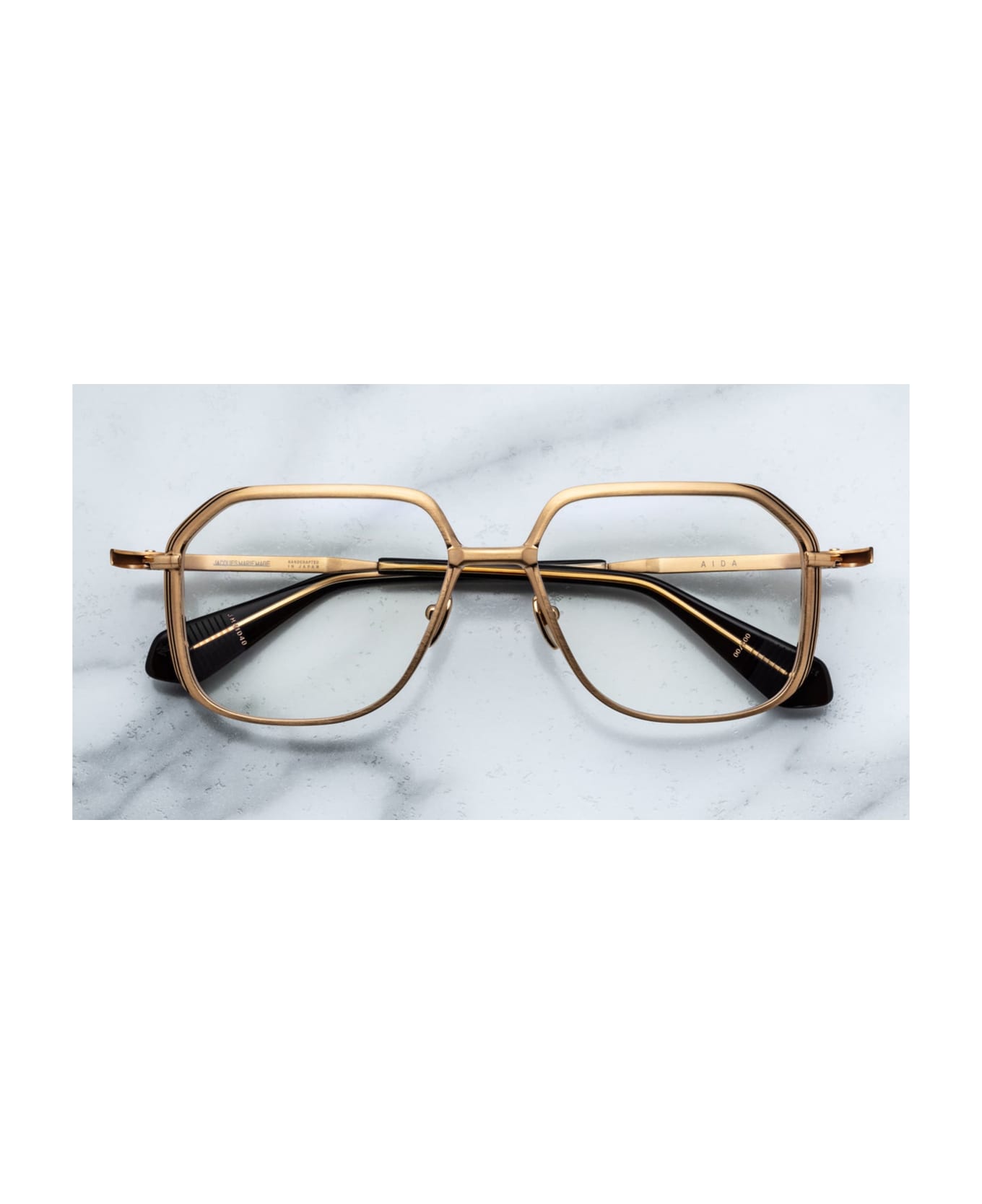 Jacques Marie Mage Aida - Gold Rx Glasses - Gold アイウェア