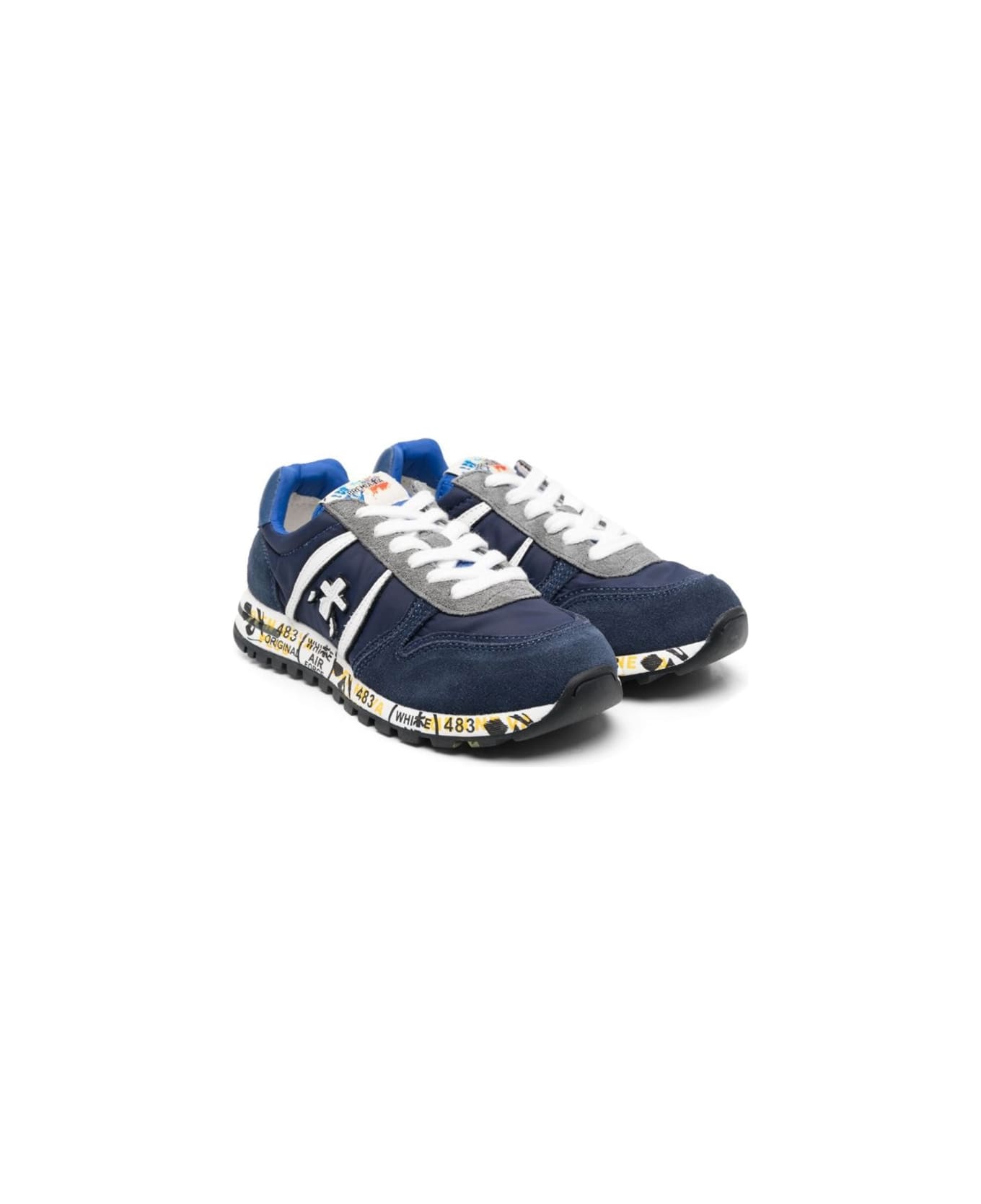 Premiata Sneaker With Logo - BLUE