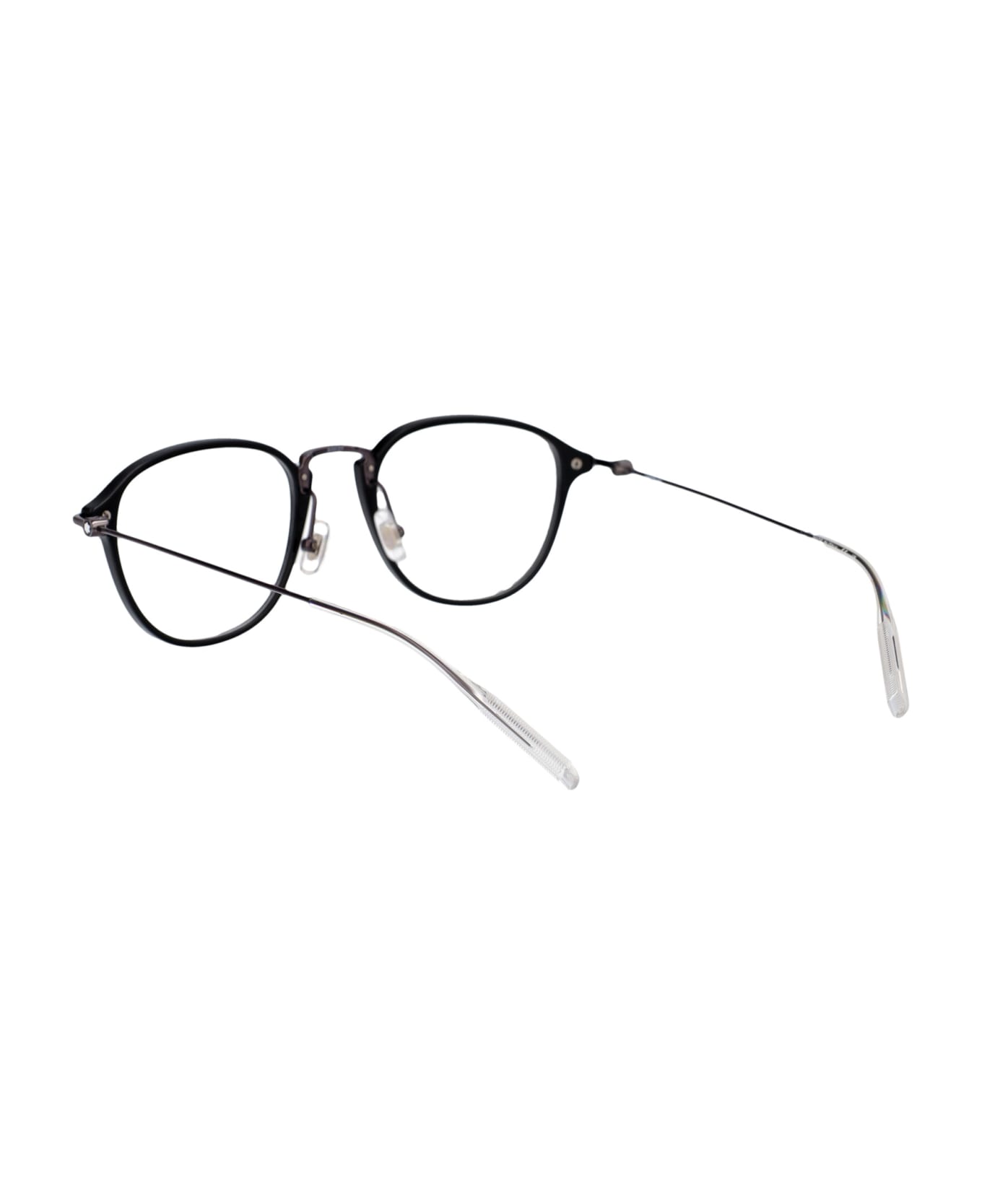 Montblanc Mb0155o Glasses - 007 BLACK RUTHENIUM TRANSPARENT